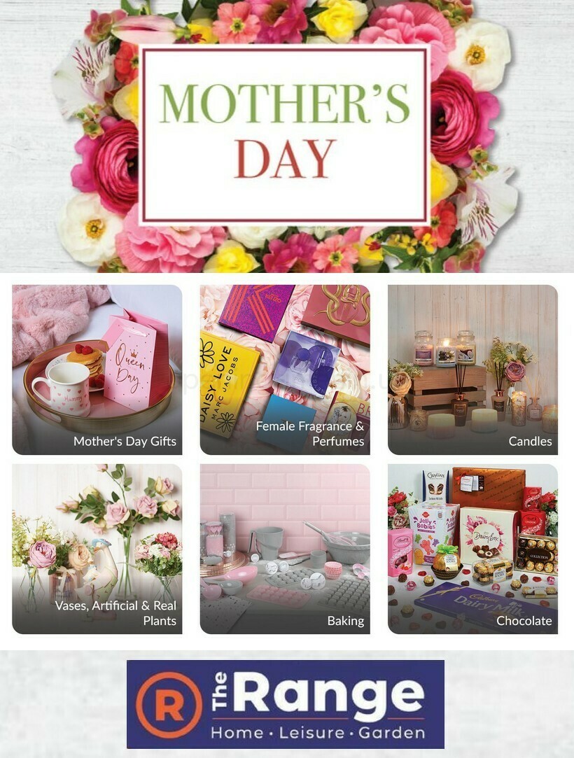 The Range Mother's Day Offers from 20 March