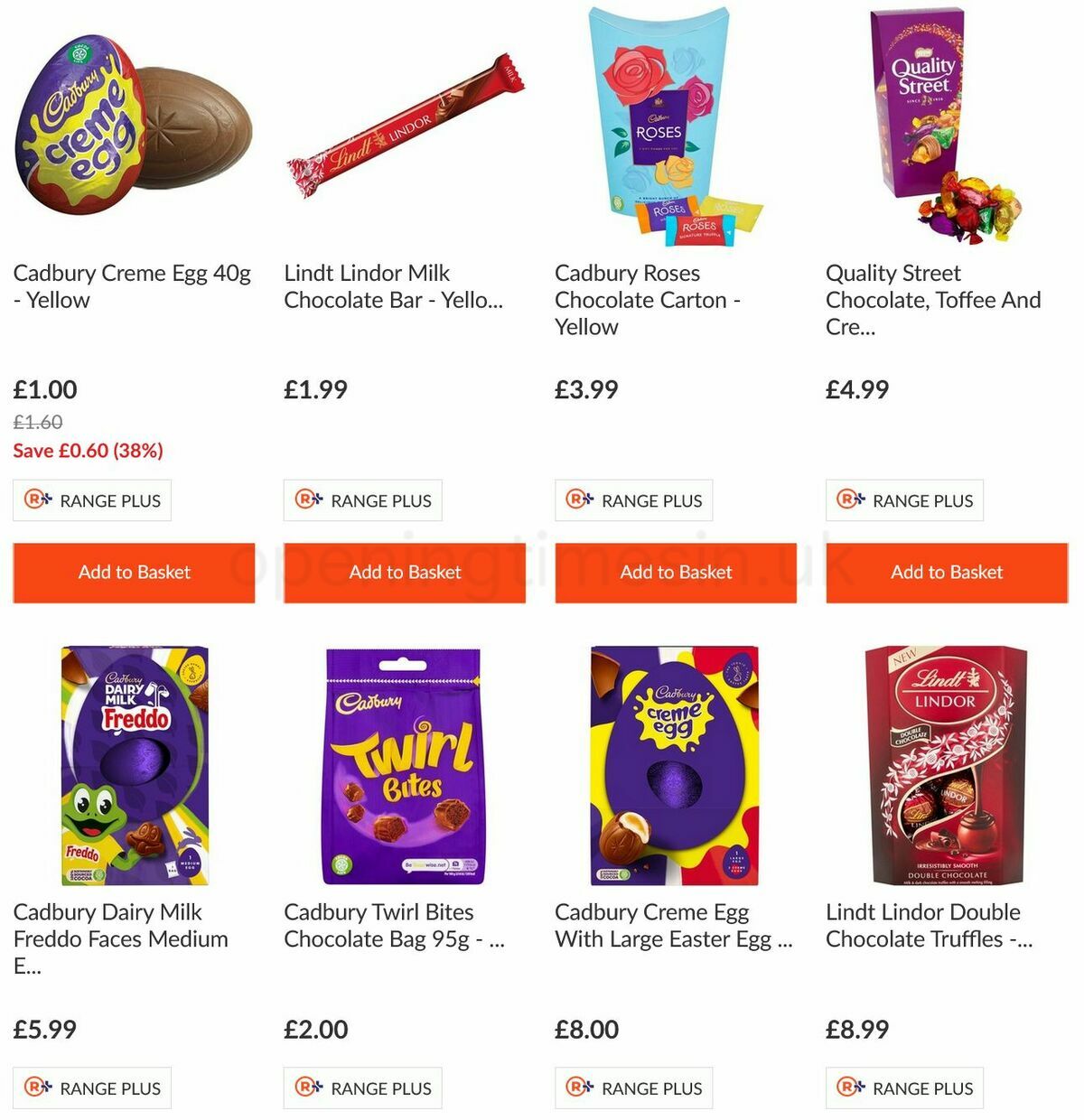 The Range Easter Offers from 25 March