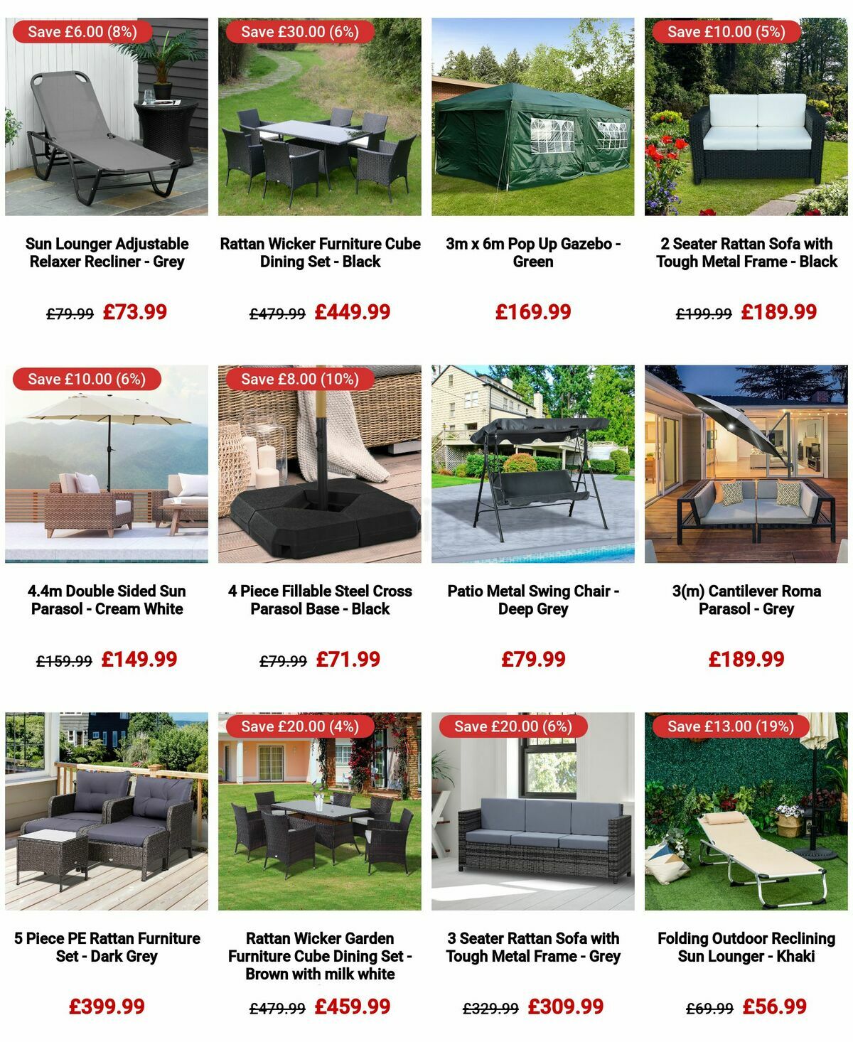 The Range Outsunny Offers from 18 April