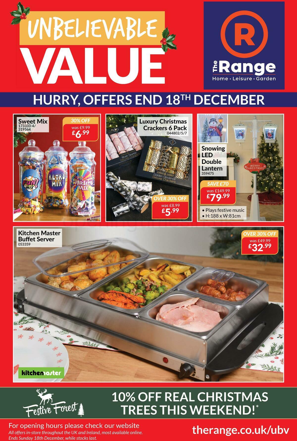 The Range Offers from 3 December