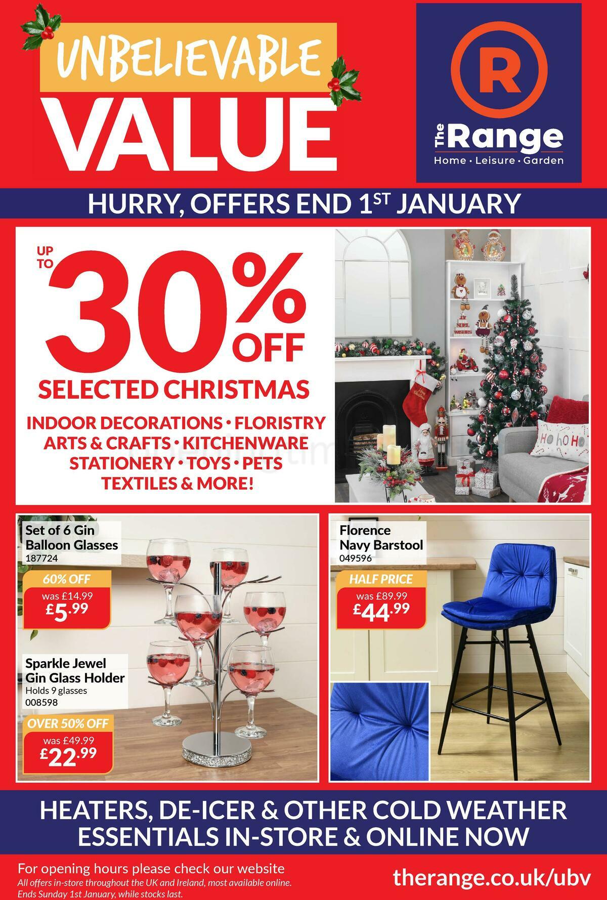 The Range Offers from 22 December