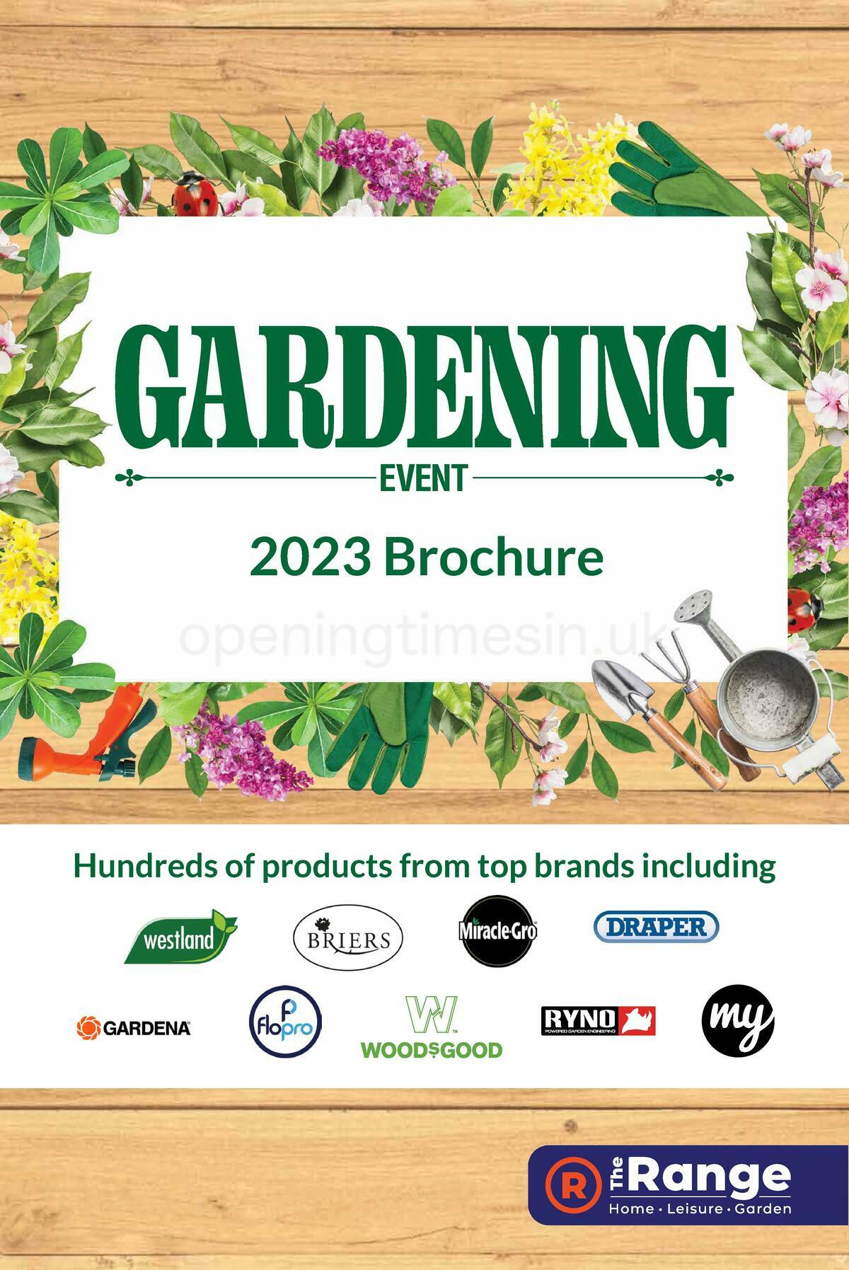 The Range Gardening Event Offers from 5 May