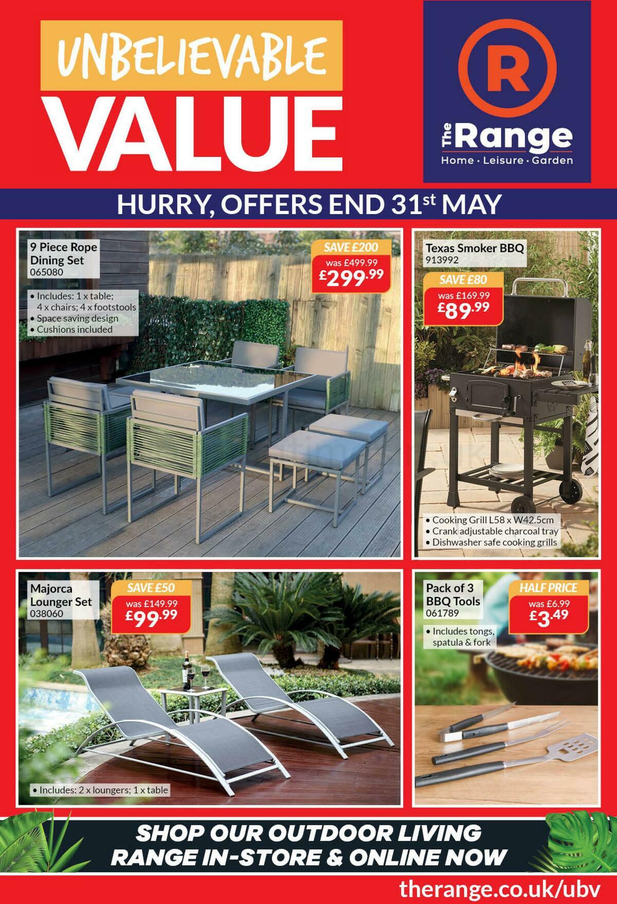 The Range Offers from 18 May