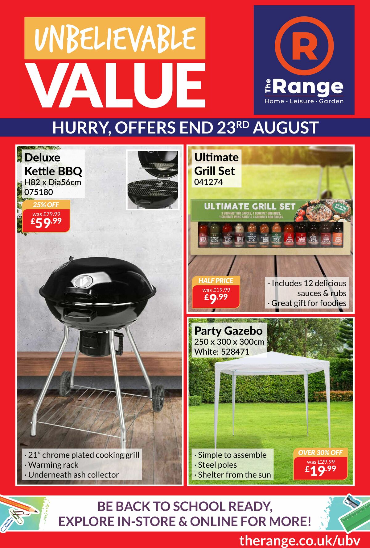 The Range Offers from 10 August