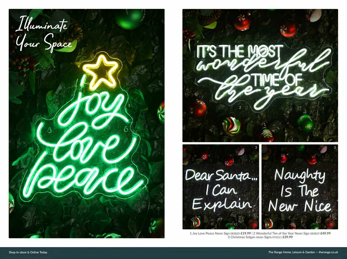 The Range Christmas Lookbook Offers from 6 October