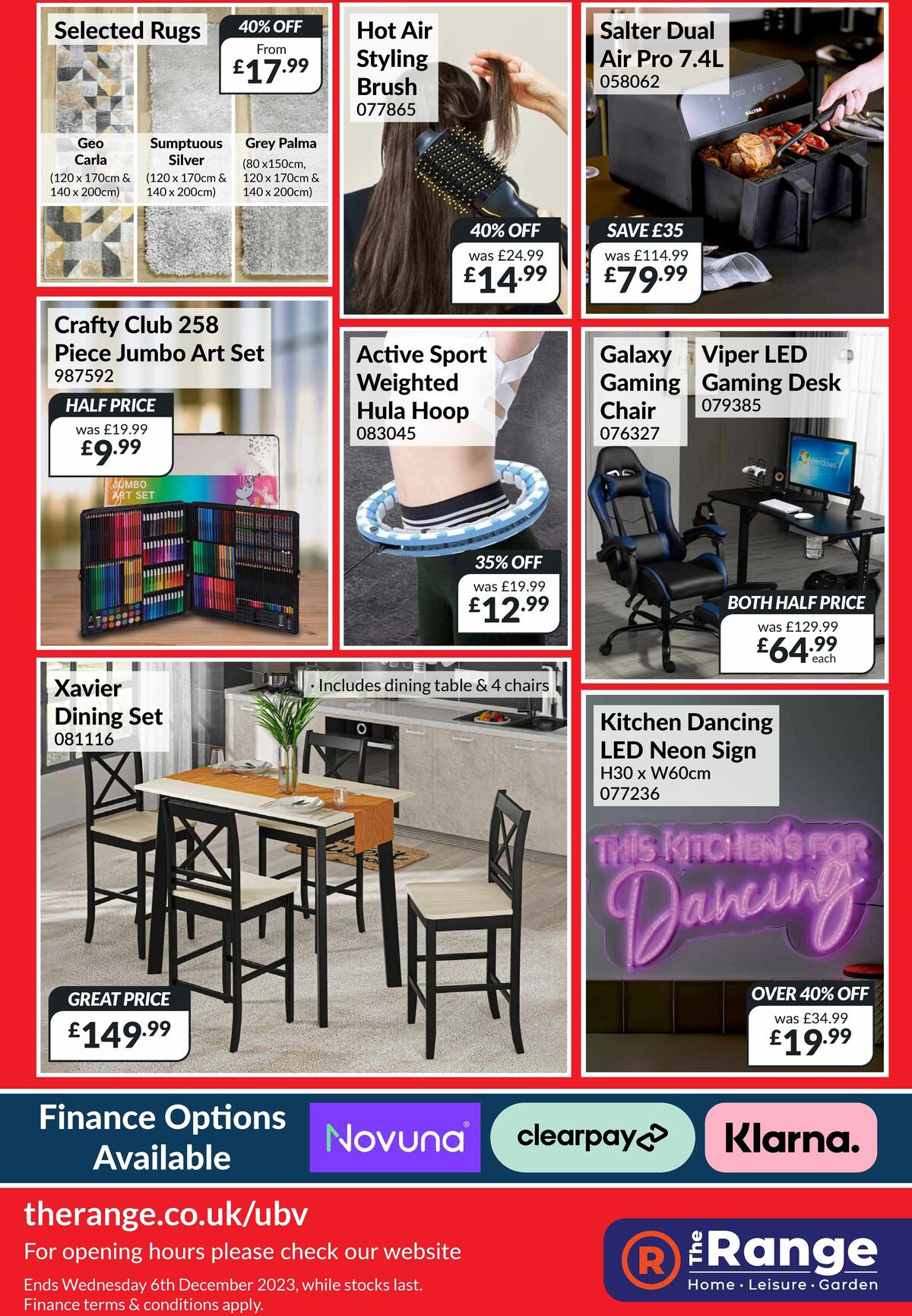 The Range Offers from 2 November