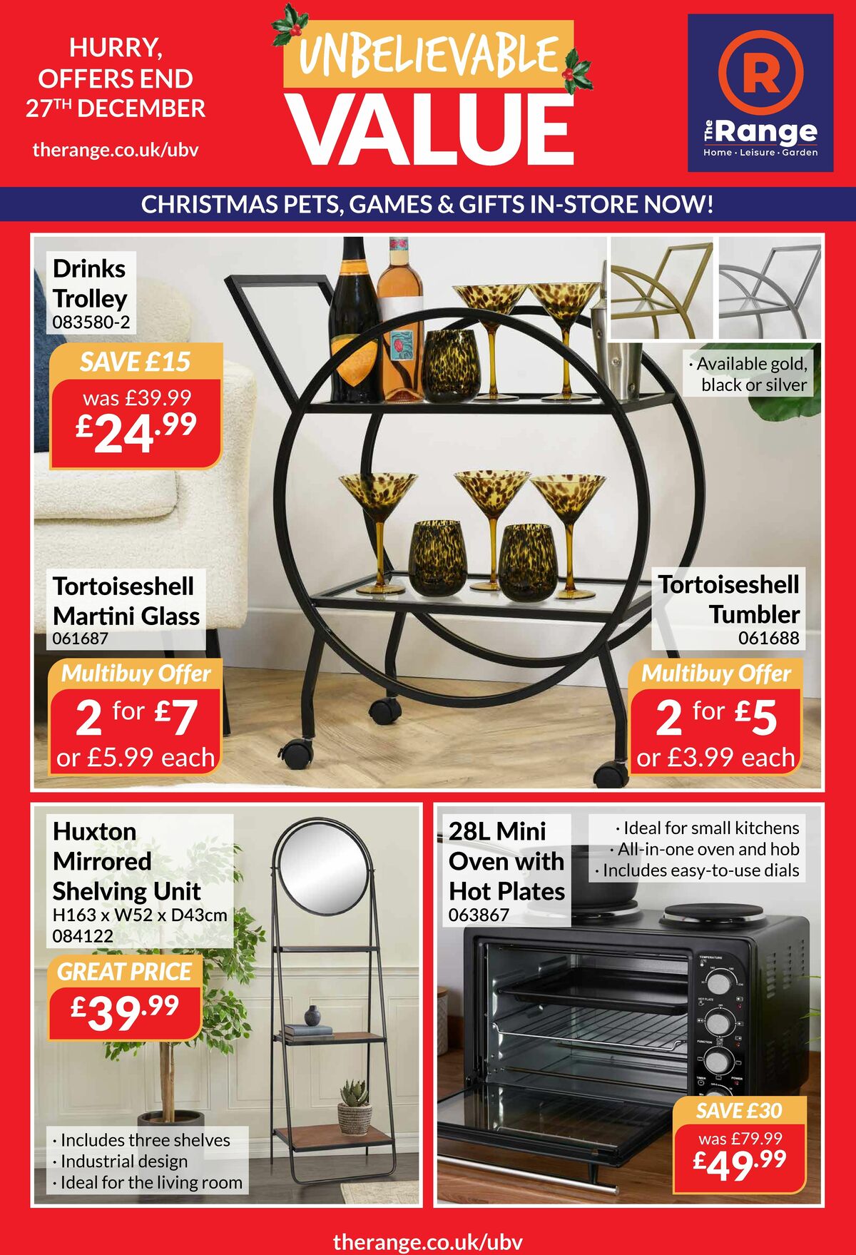 The Range Offers from 14 December