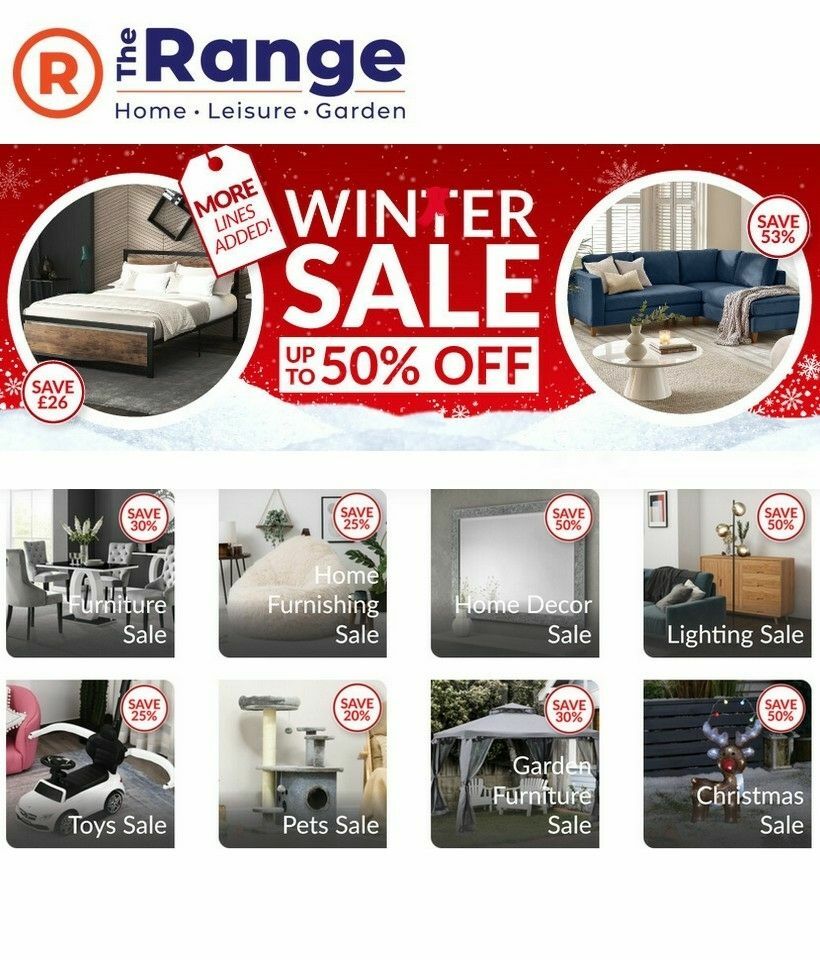The Range Offers from 27 December