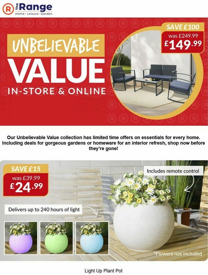 The Range Offers from 28 March