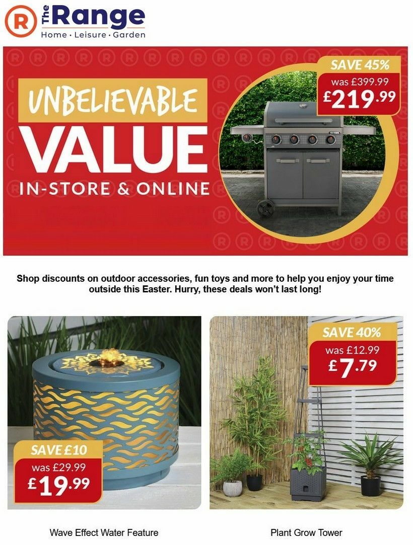 The Range Offers from 6 April