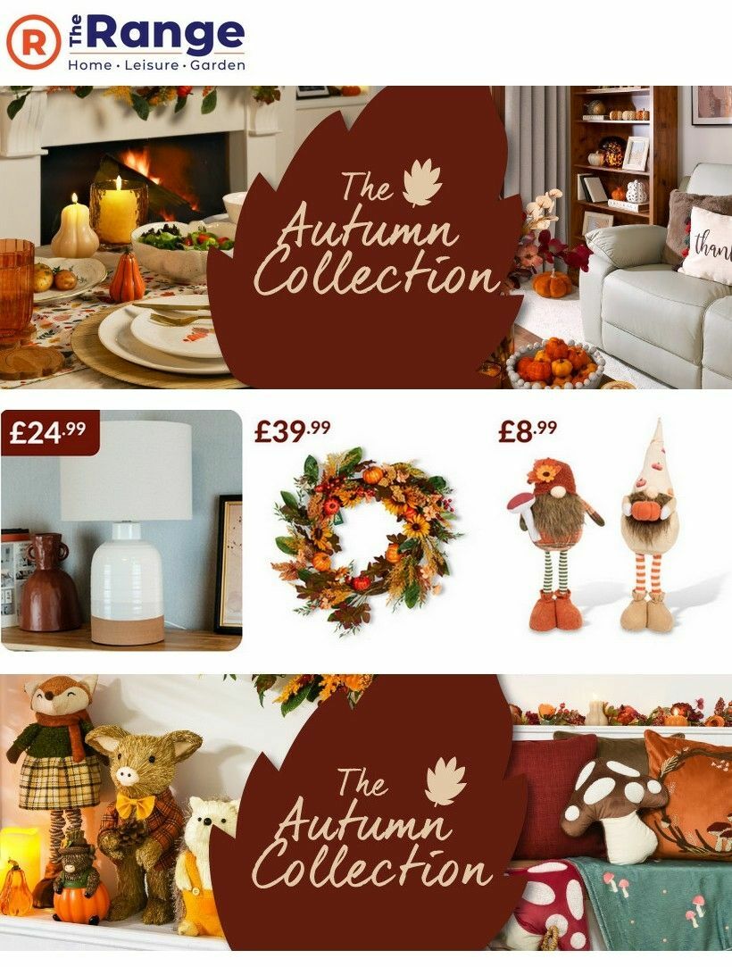 The Range The Autumn Collection Offers from 5 August