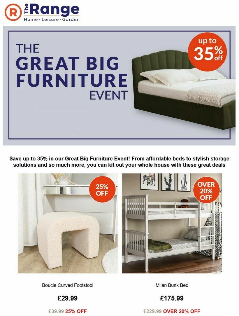 The Range Offers from 4 September