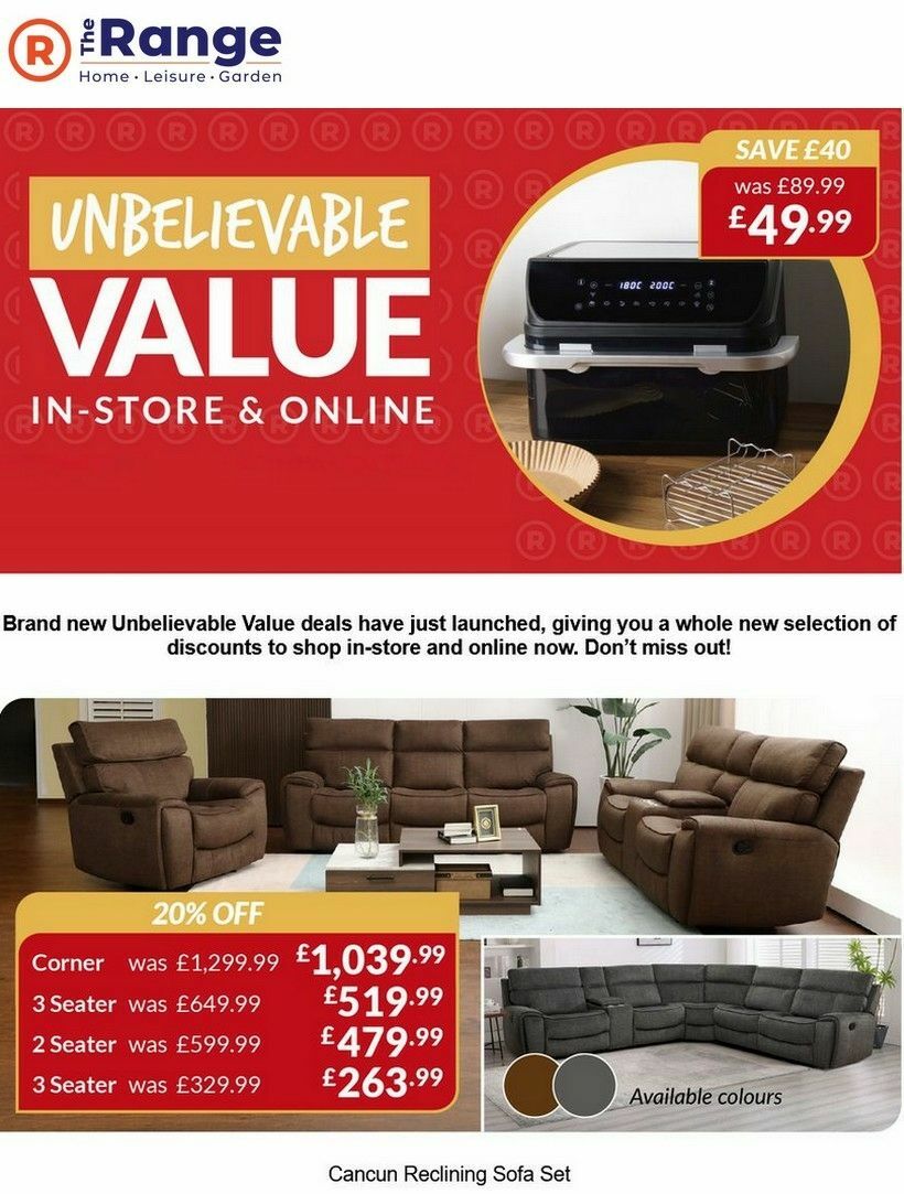 The Range Offers from 11 September