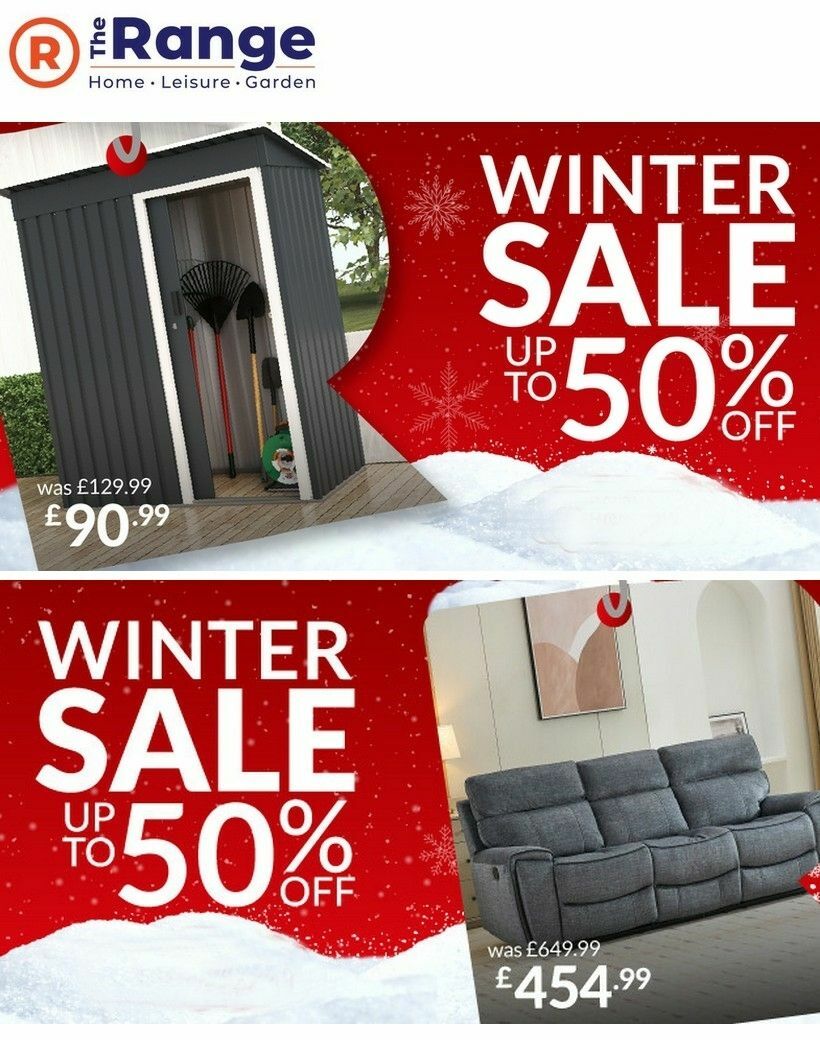 The Range Winter Sale Offers from 18 December