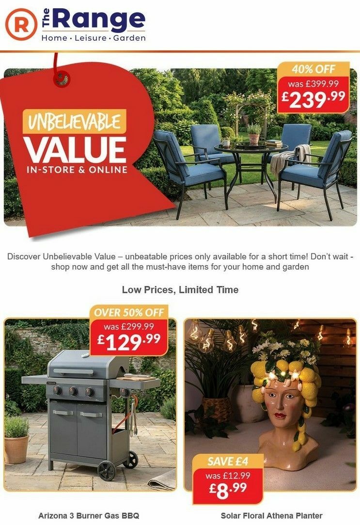 The Range Offers from 2 April
