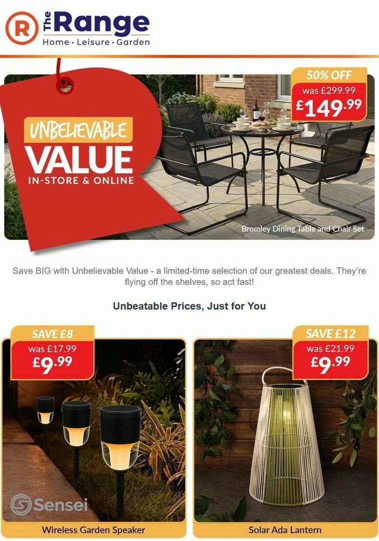 The Range Offers from 30 April