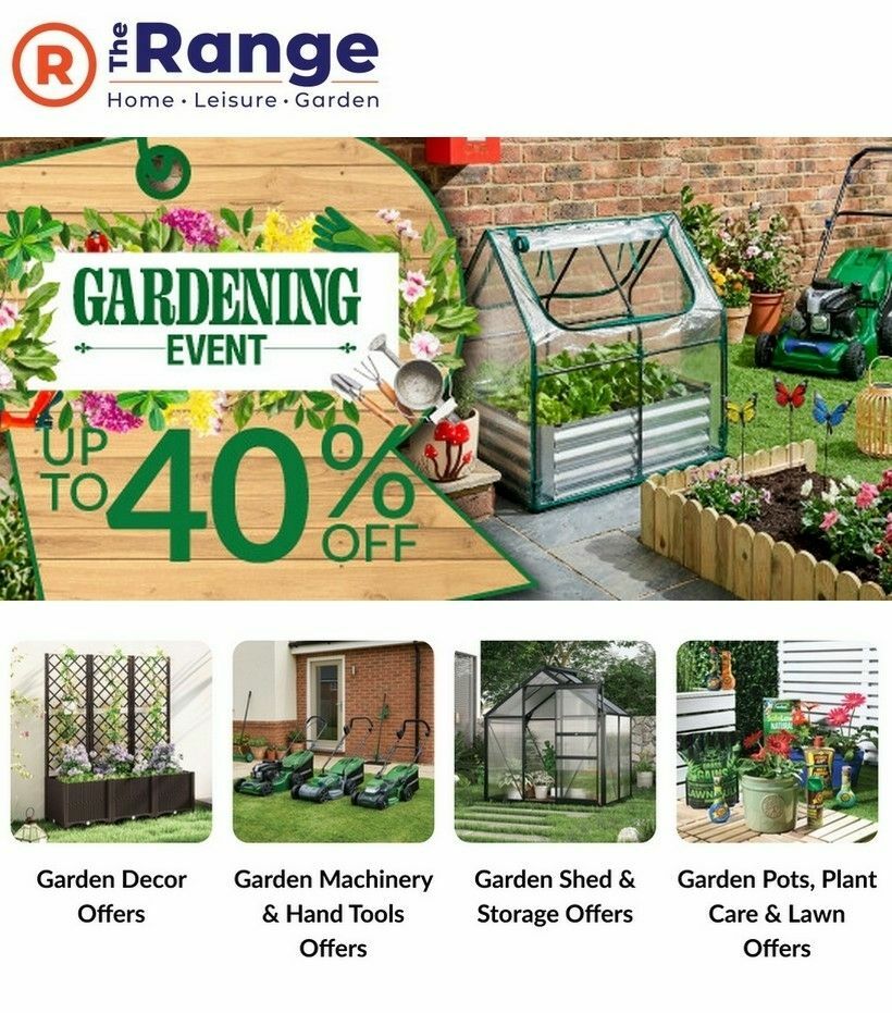 The Range Garden Offers from 13 May
