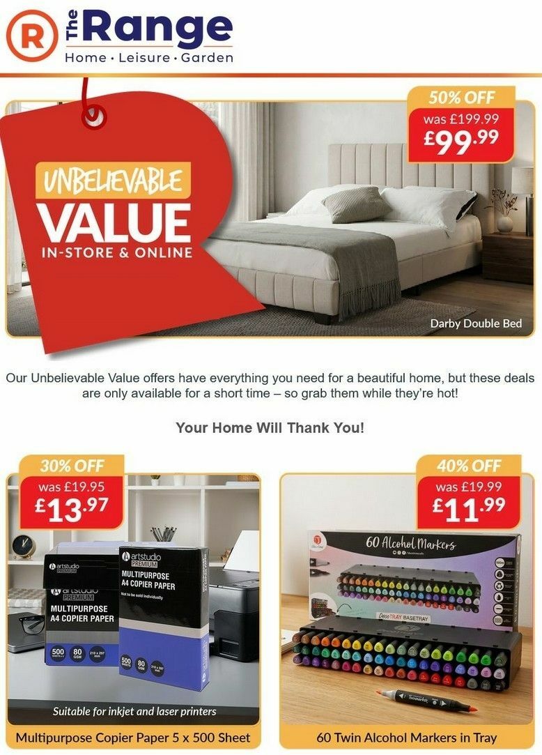 The Range Offers from 13 August