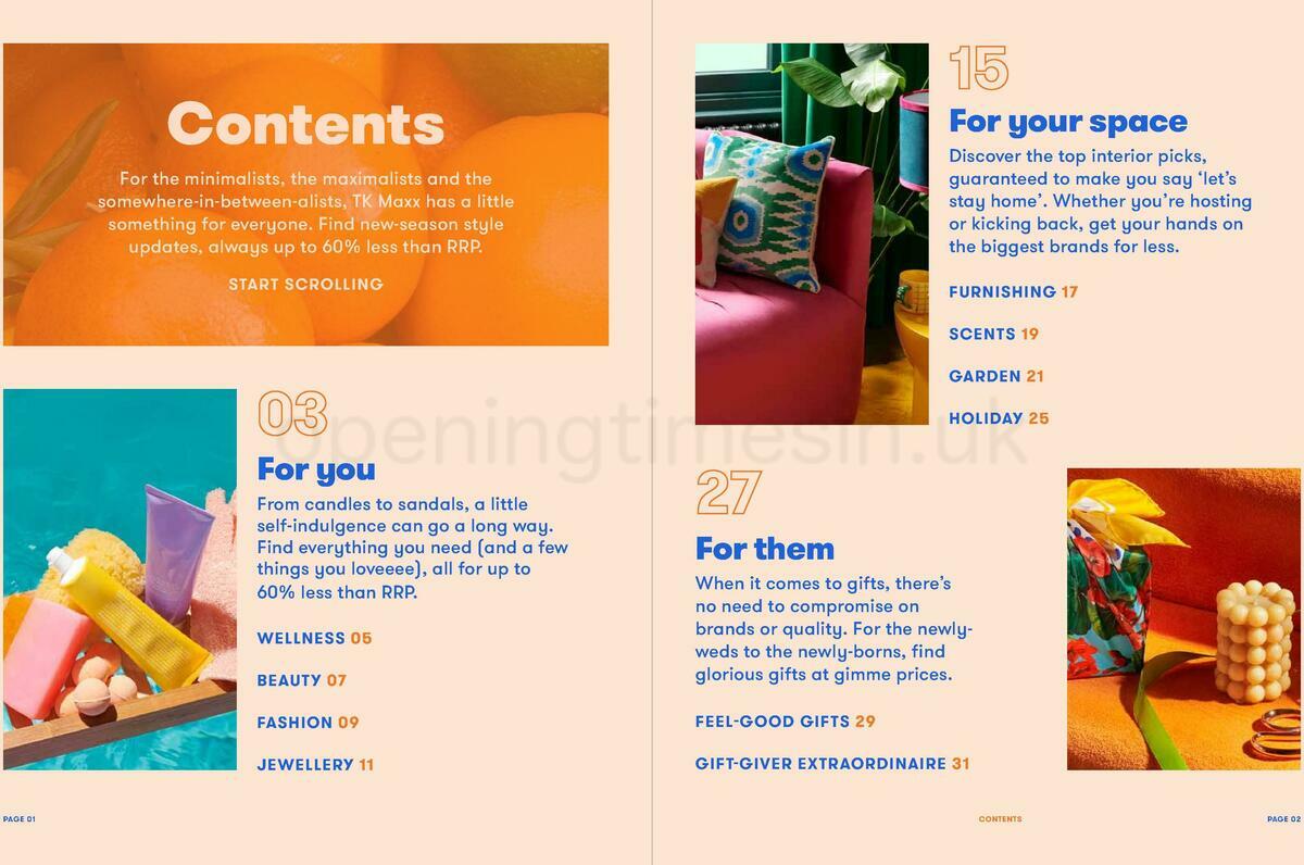 TK Maxx Spring/Summer Lookbook Offers from 24 January