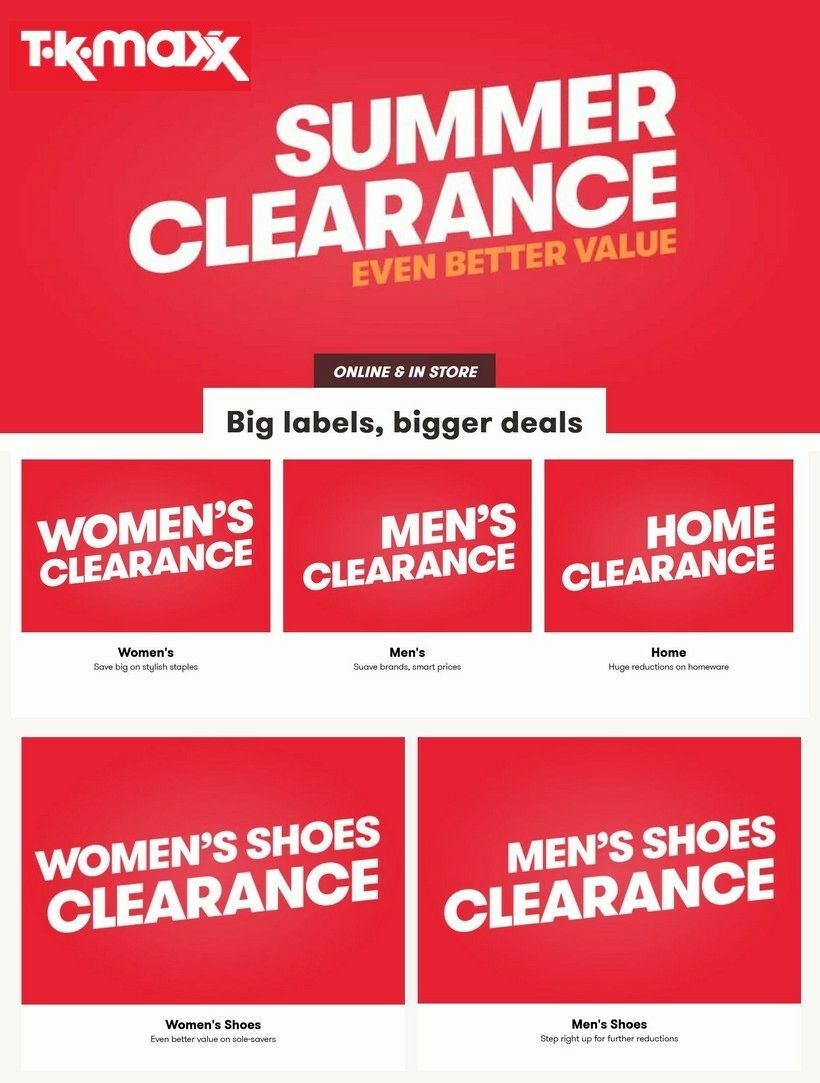 TK Maxx Offers from 16 July