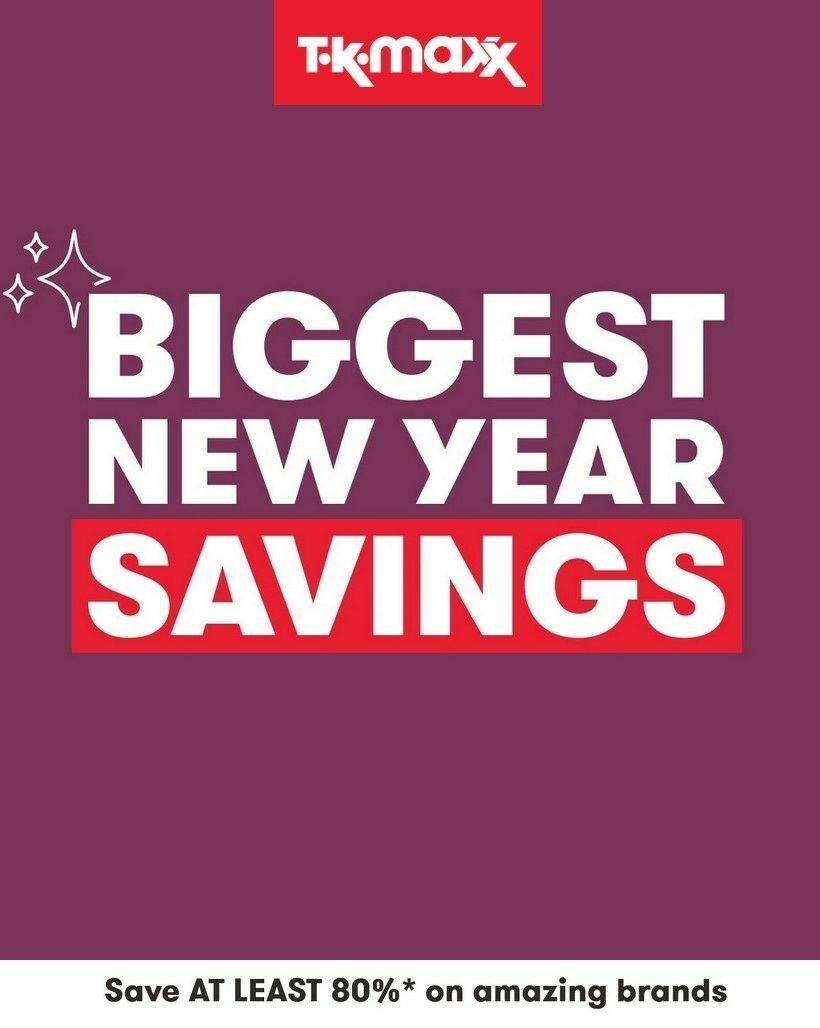 TK Maxx Offers from 31 December