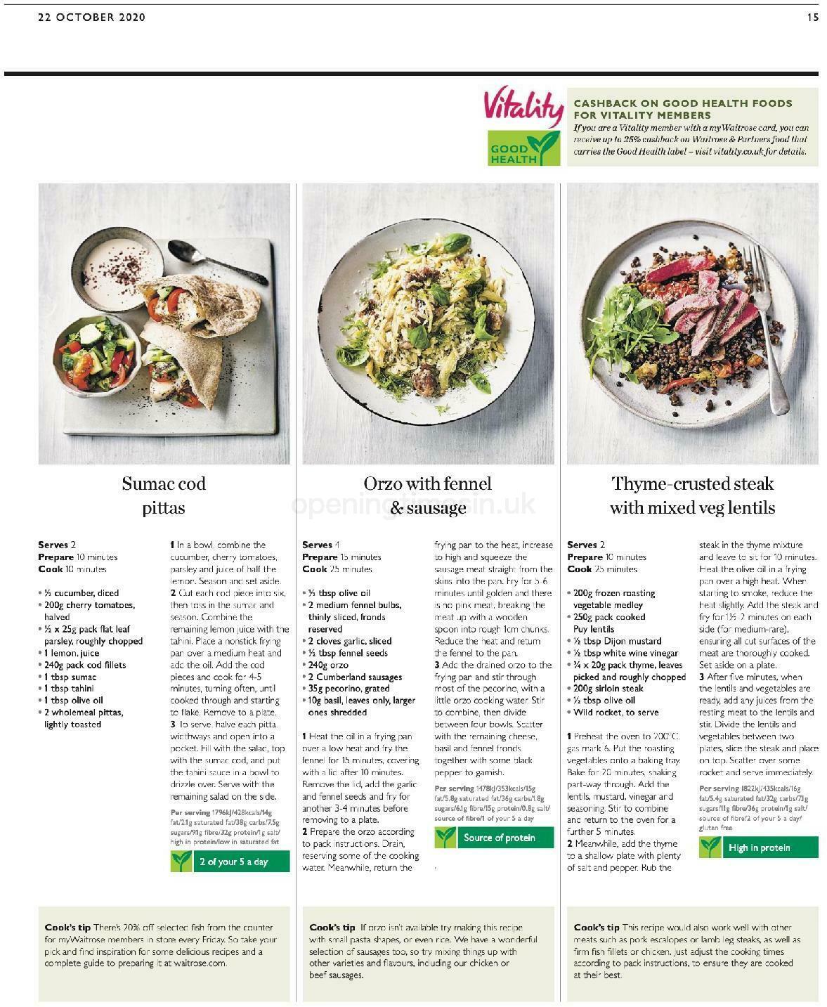 Waitrose Offers from 22 October