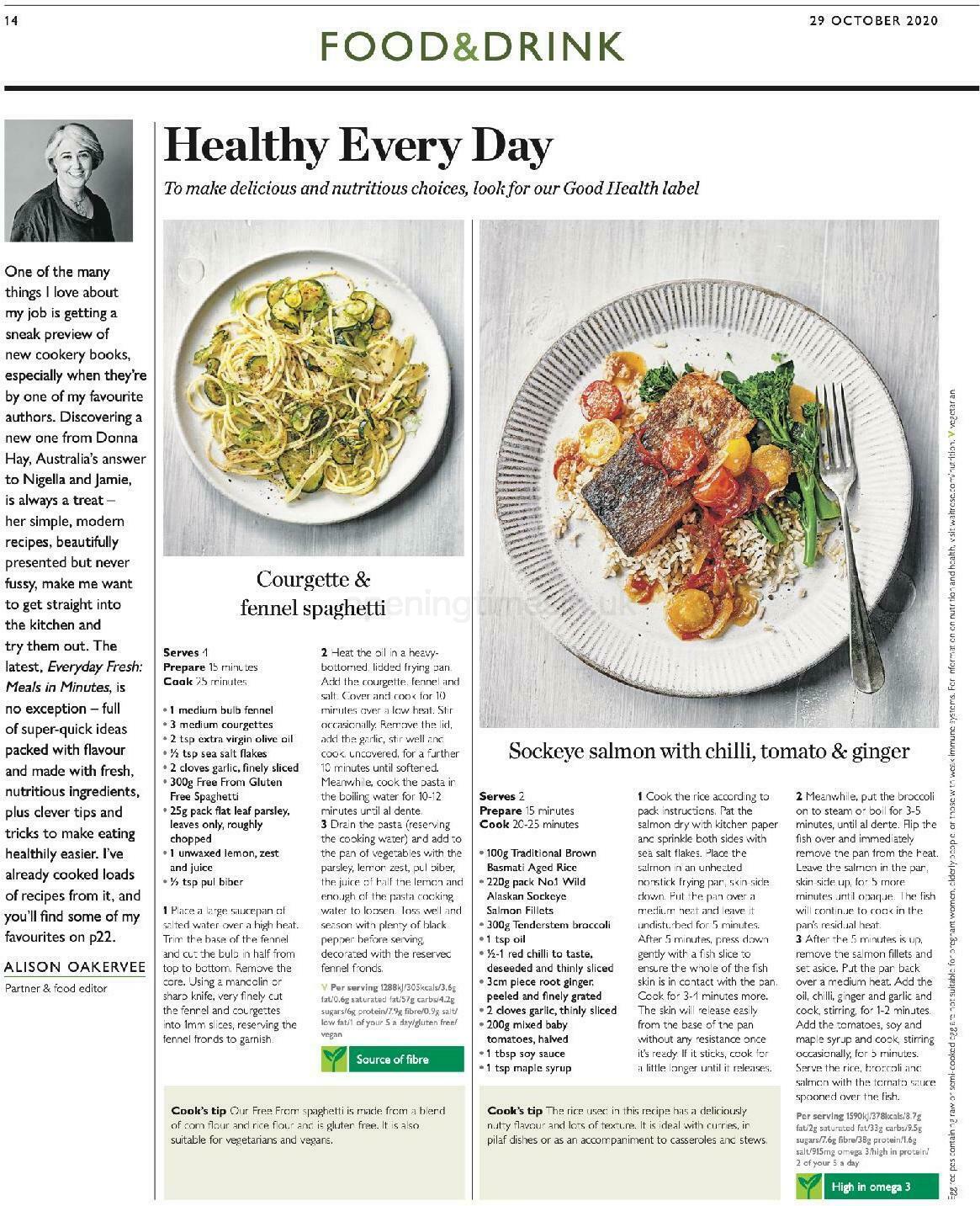 Waitrose Offers from 29 October