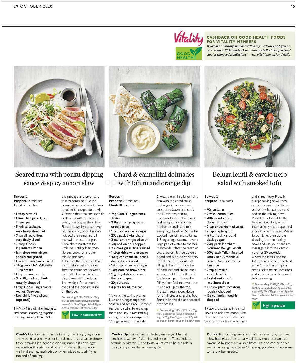 Waitrose Offers from 29 October