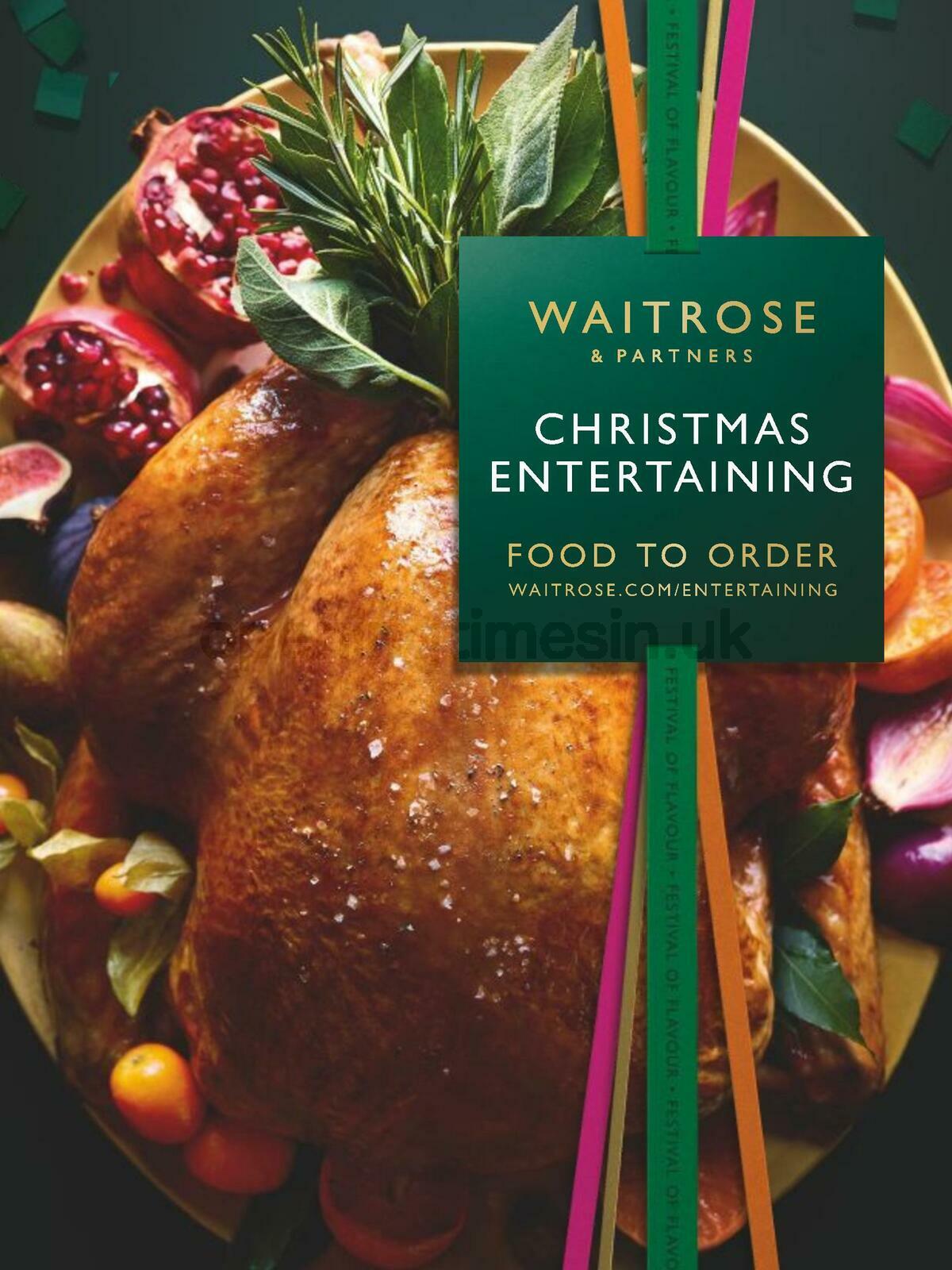 Waitrose Christmas Brochure Offers from 1 November