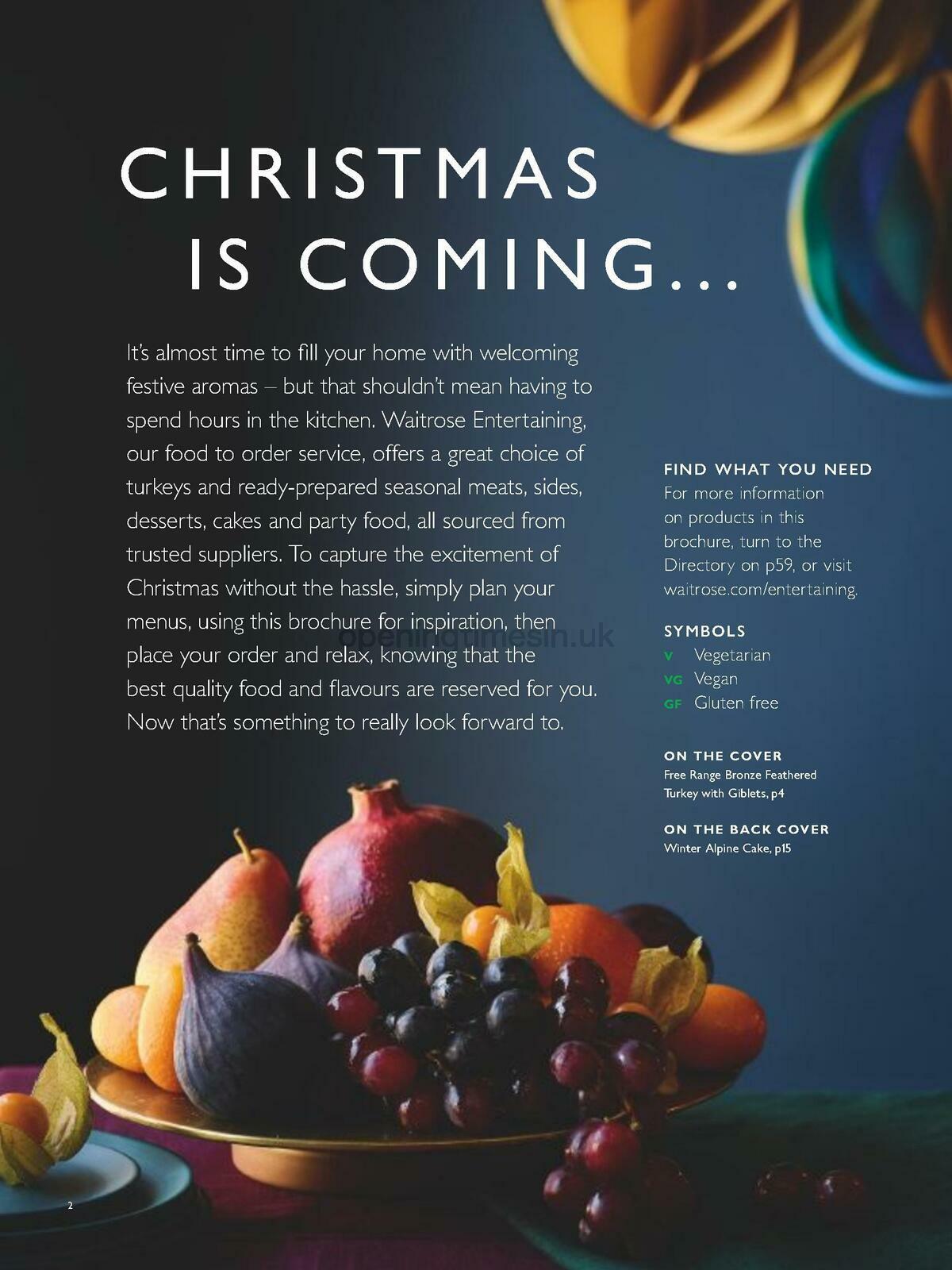 Waitrose Christmas Brochure Offers from 1 November