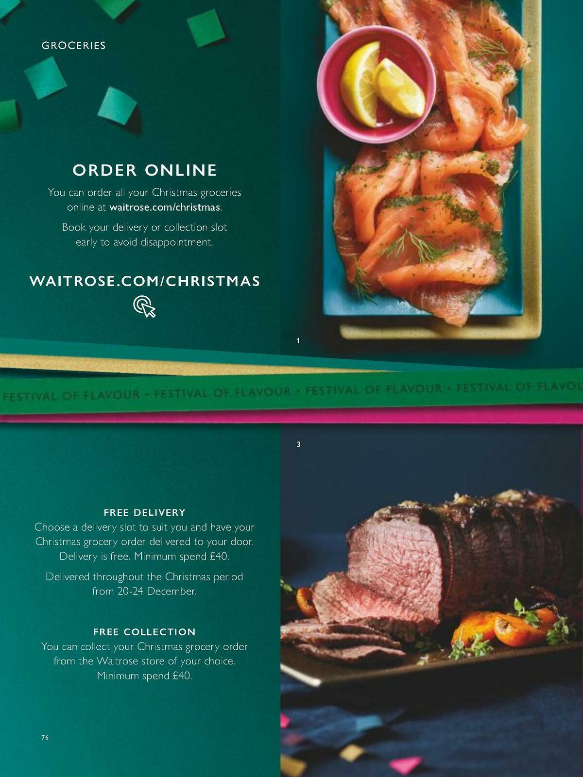 Waitrose Christmas Brochure Offers from 1 November