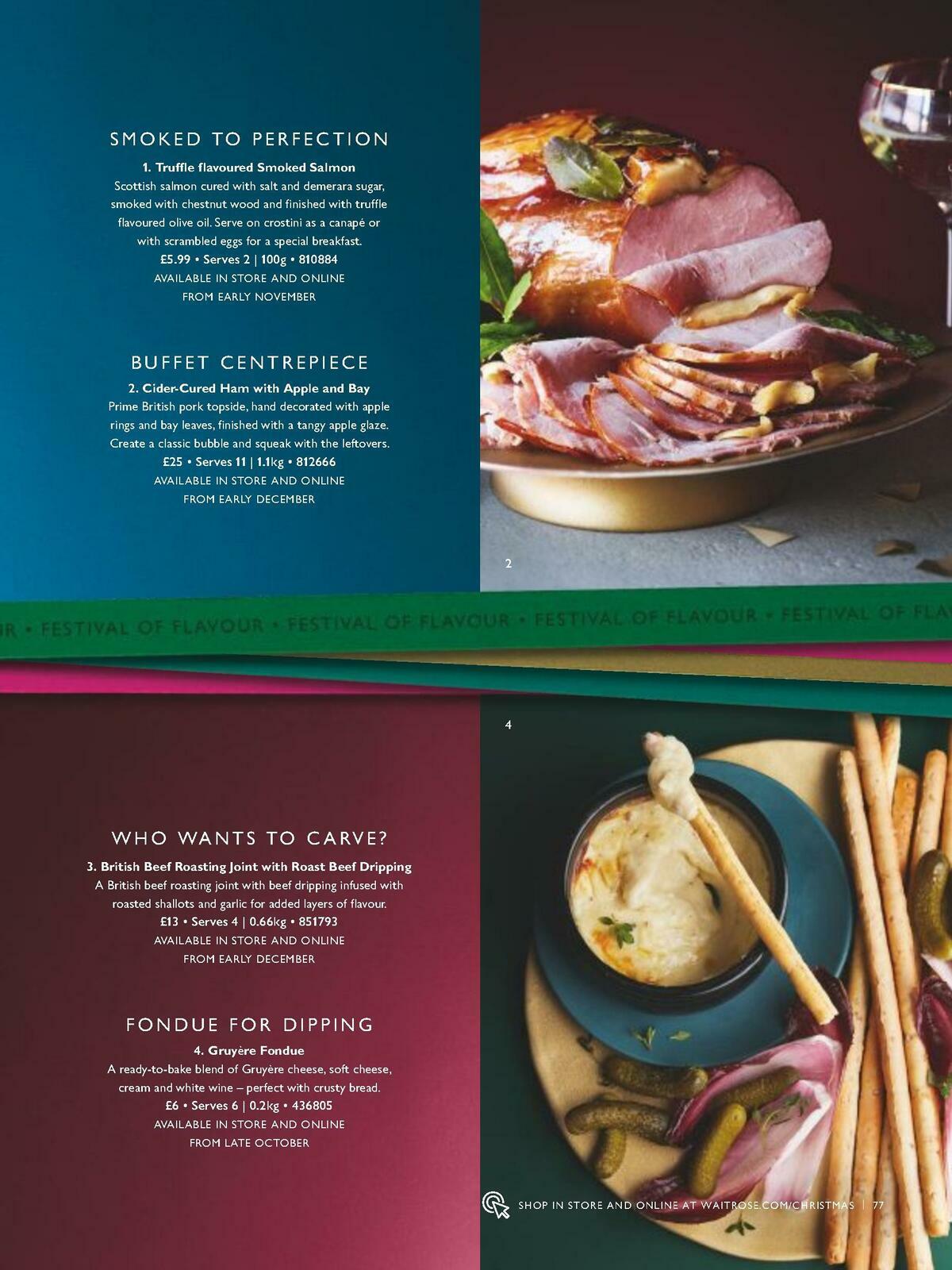 Waitrose Christmas Brochure Offers from 1 November