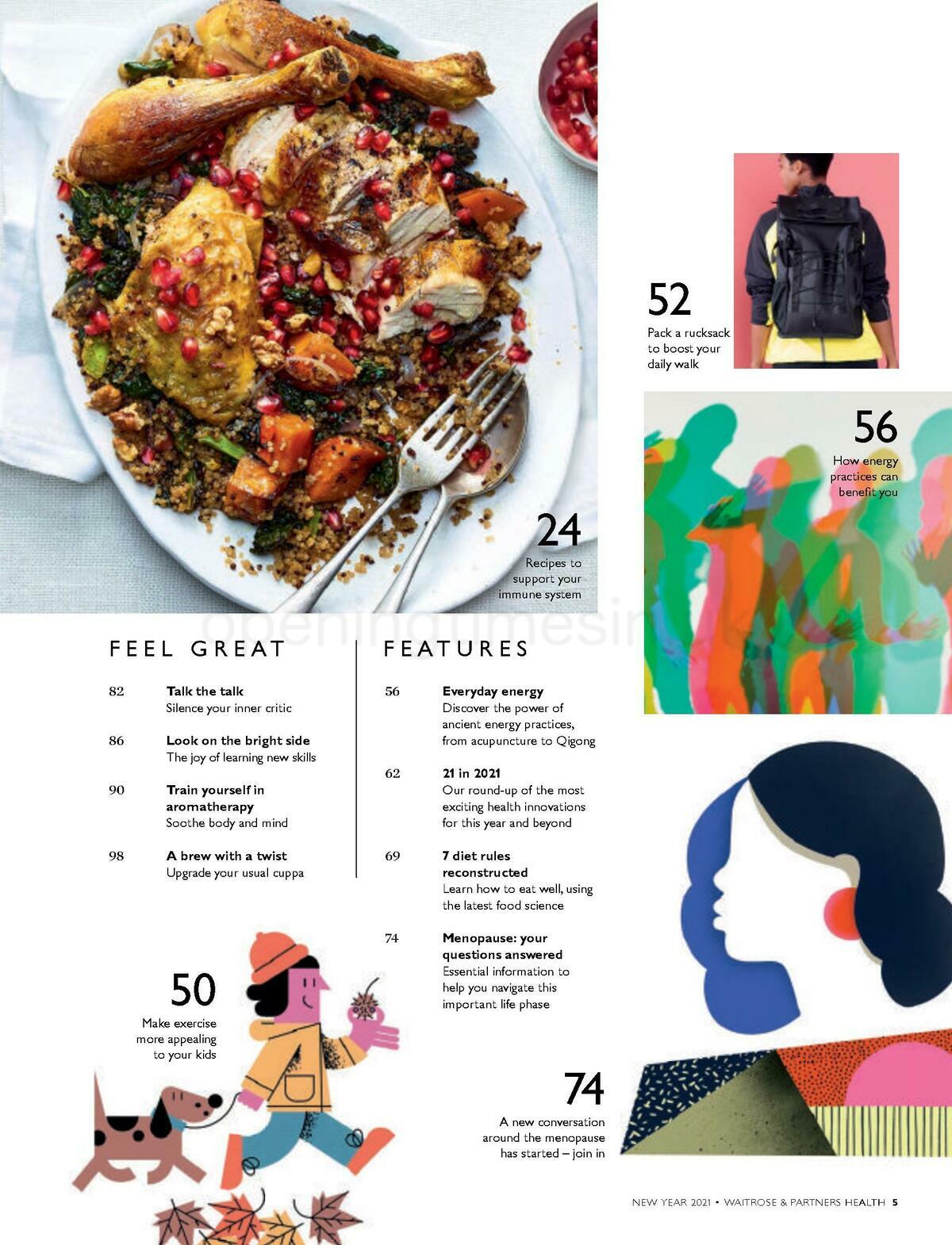 Waitrose Health Magazine Offers from 1 January