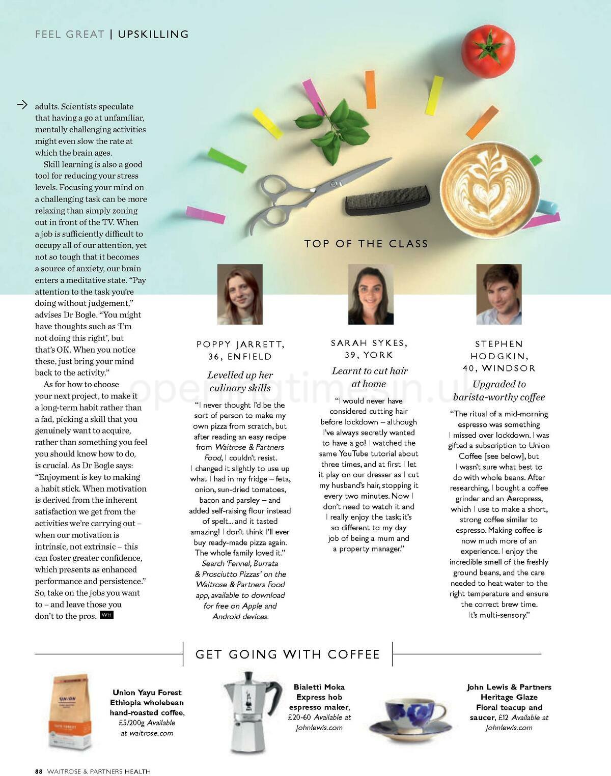 Waitrose Health Magazine Offers from 1 January