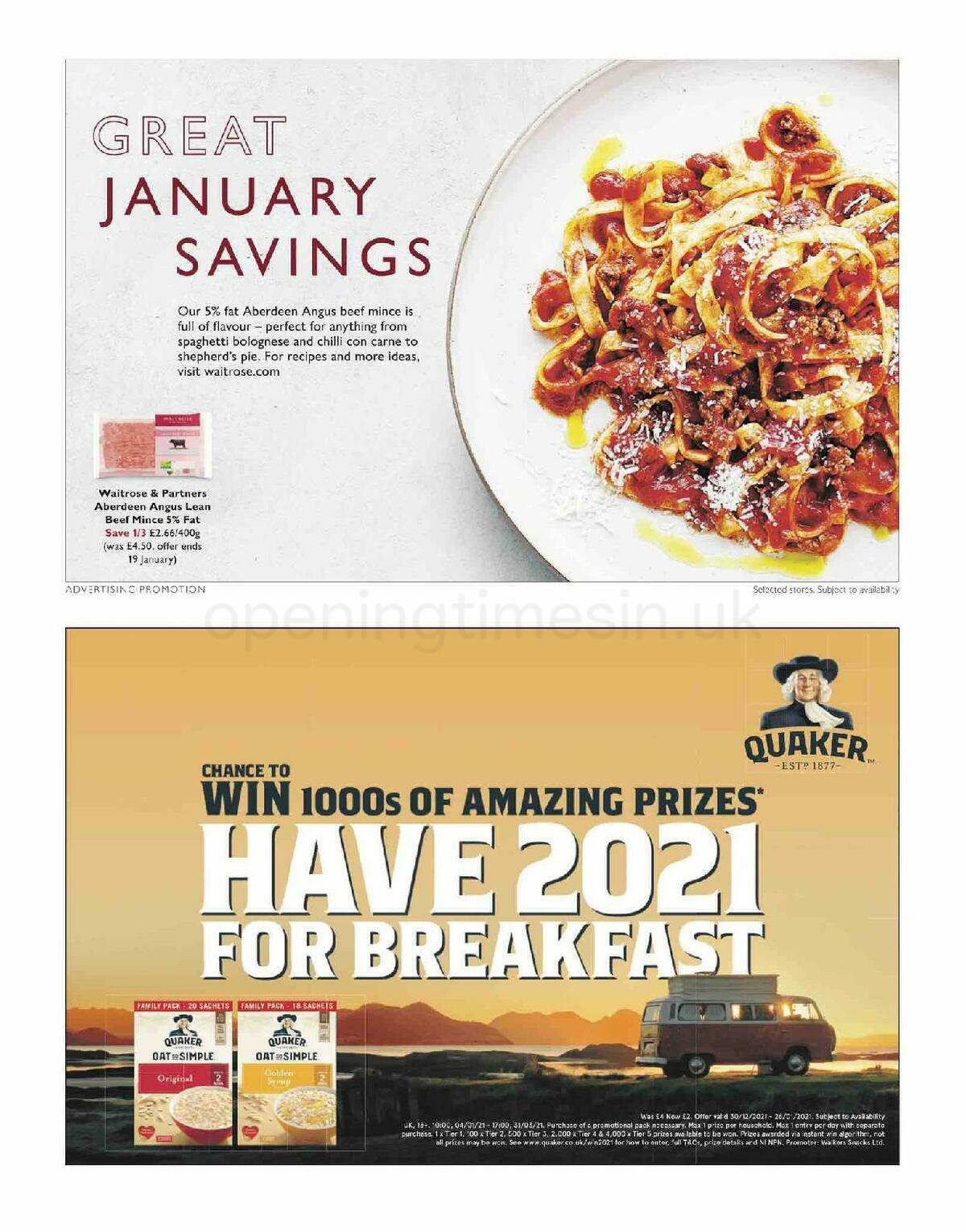 Waitrose Offers from 14 January