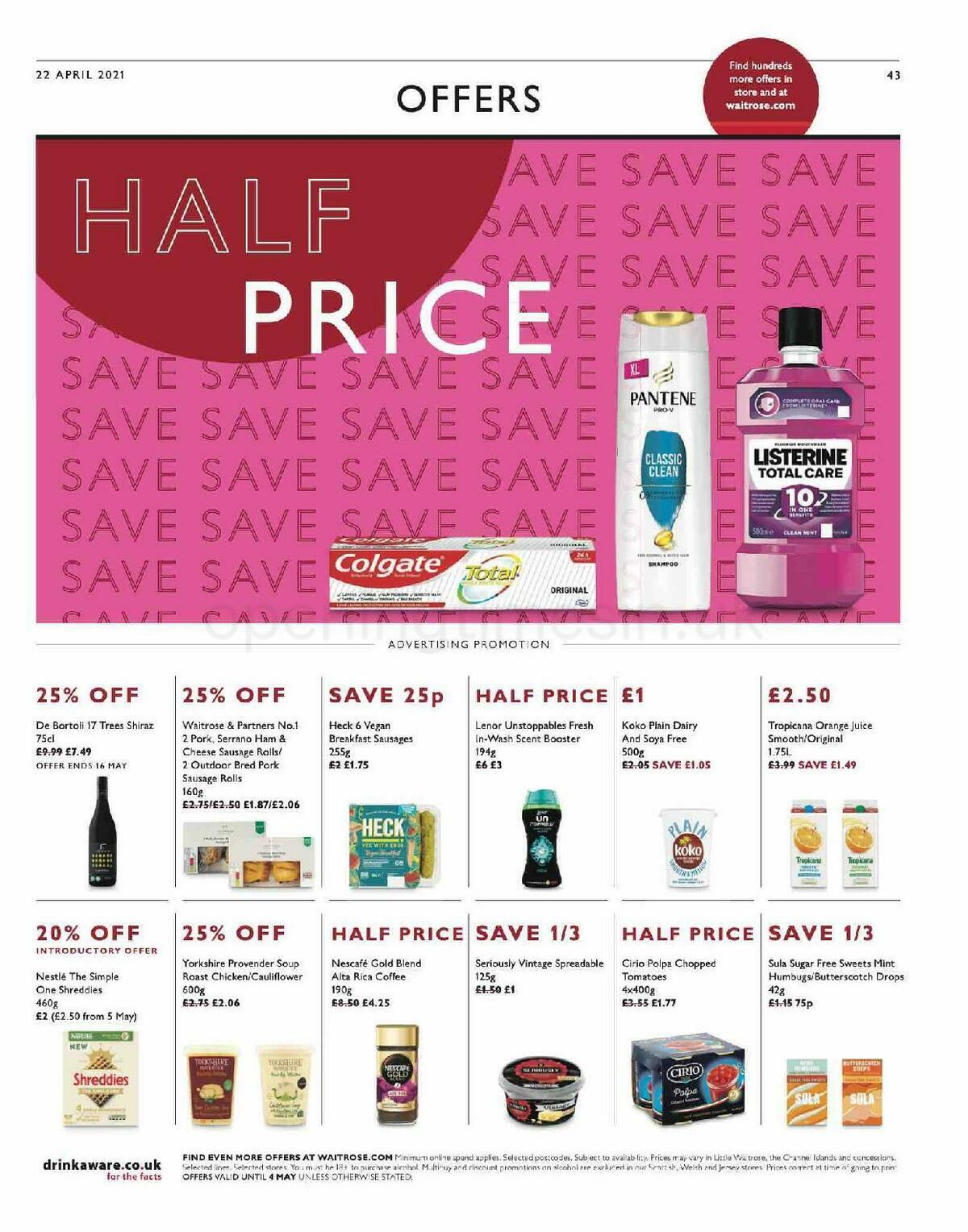 Waitrose Offers from 22 April
