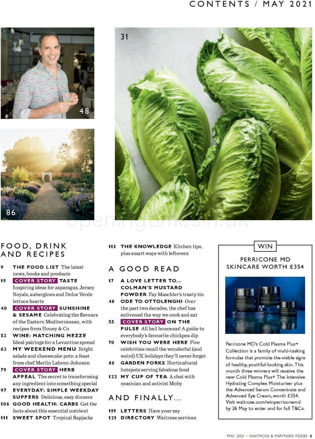 Waitrose Food Magazine May Offers from 1 May