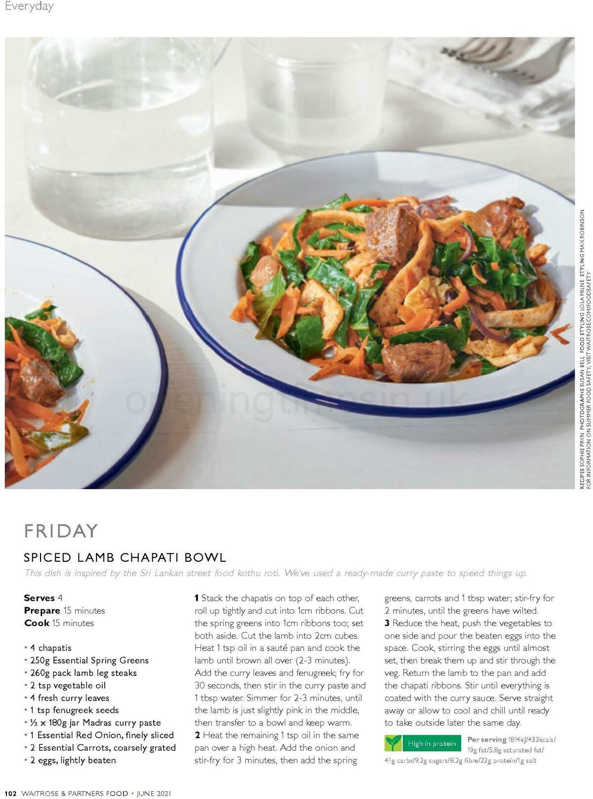 Waitrose Food Magazine June Offers from 1 June