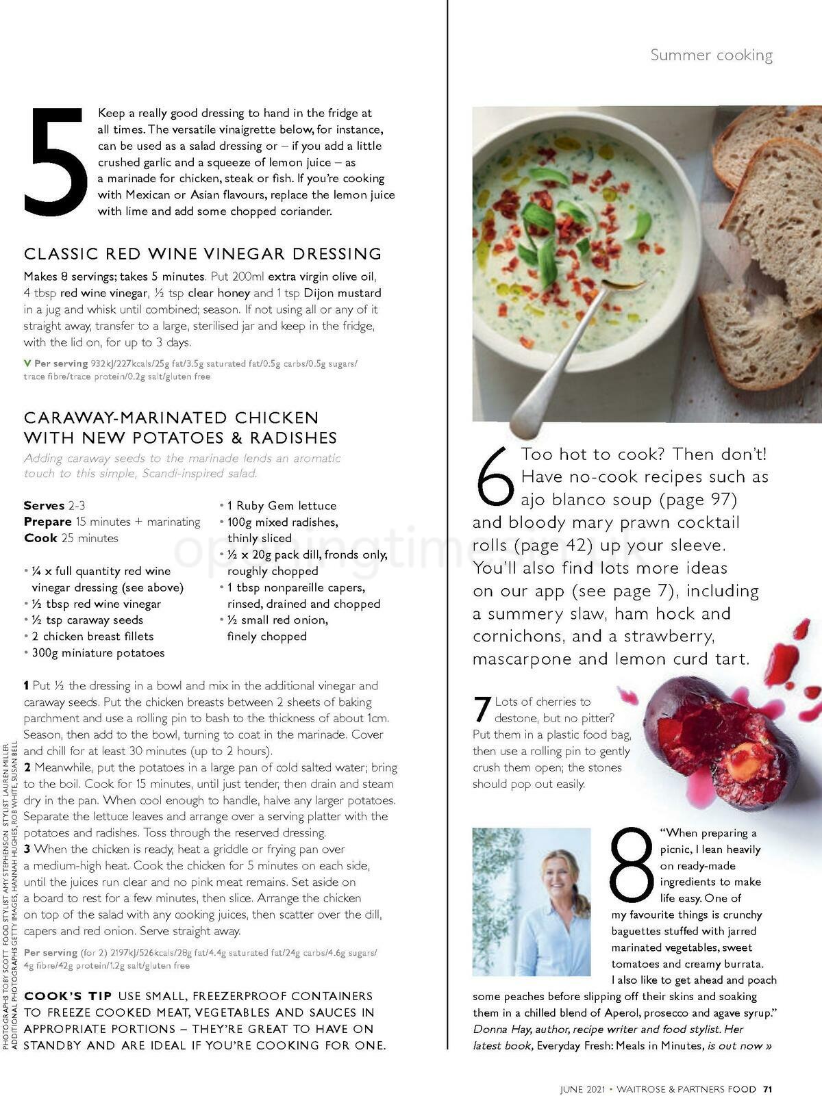 Waitrose Food Magazine June Offers from 1 June