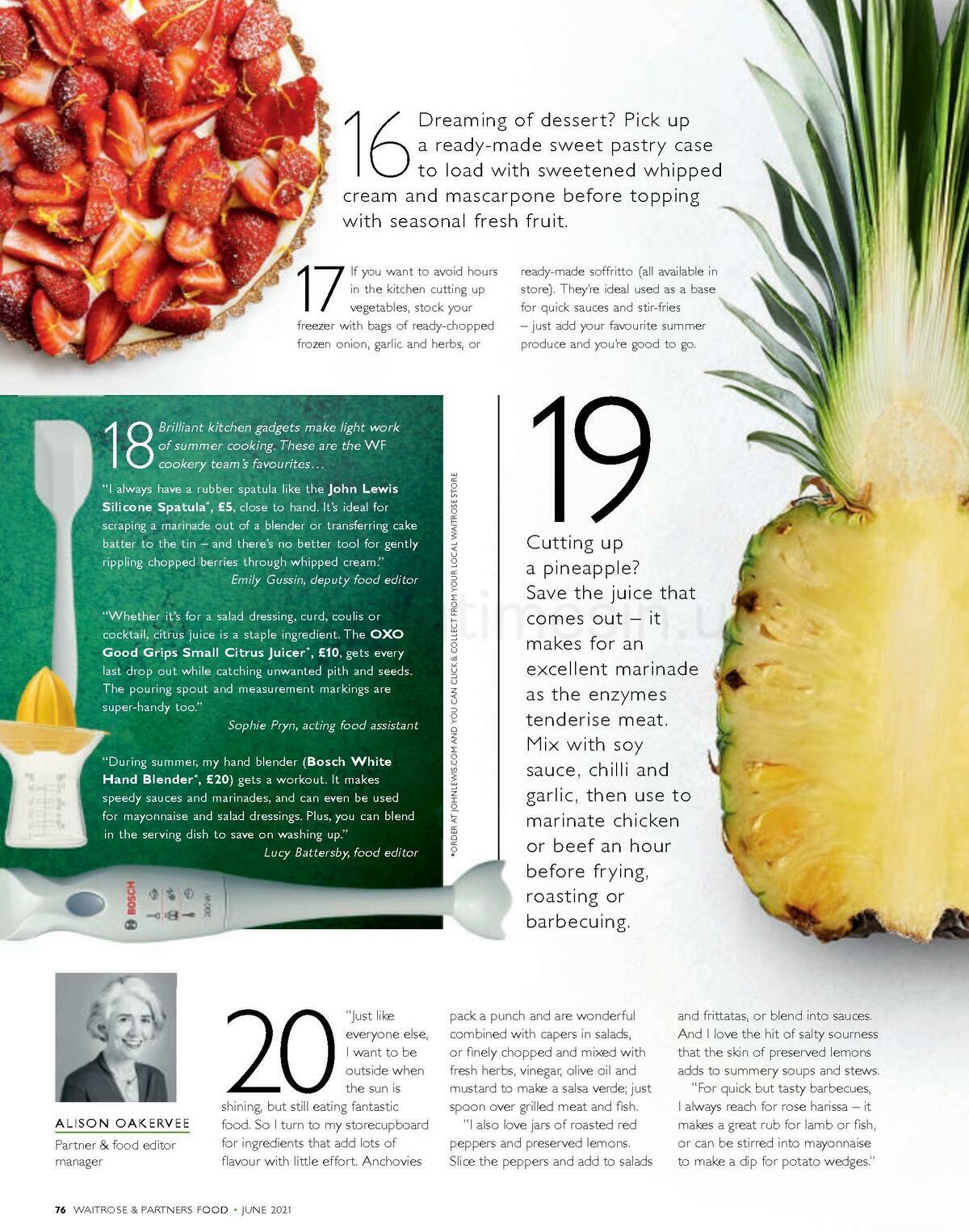 Waitrose Food Magazine June Offers from 1 June