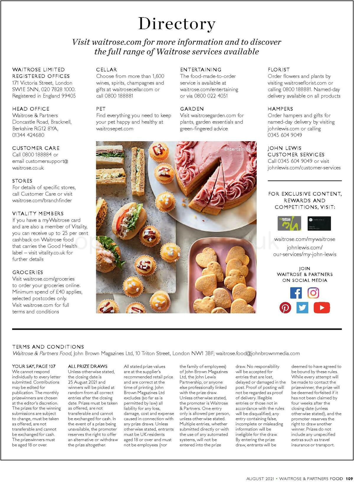 Waitrose Food Magazine August Offers from 1 August