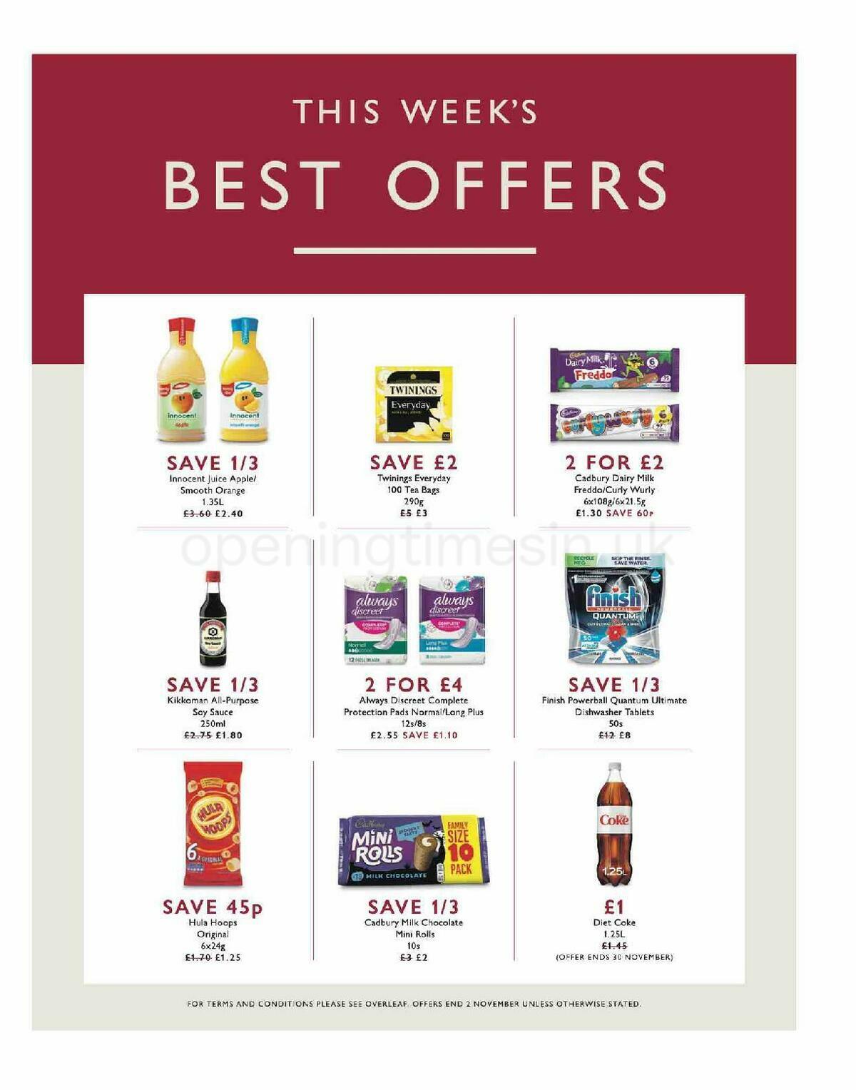 Waitrose Offers from 28 October