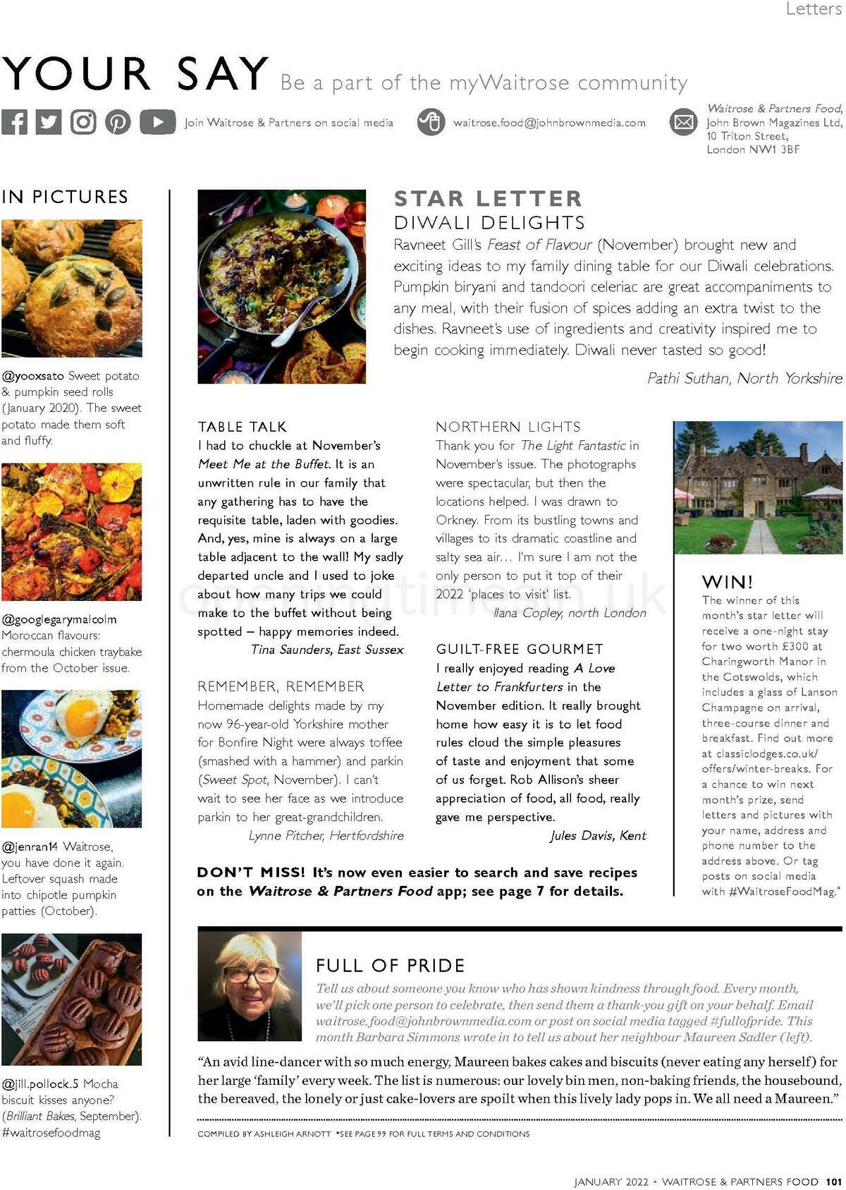 Waitrose Food Magazine January Offers from 1 January