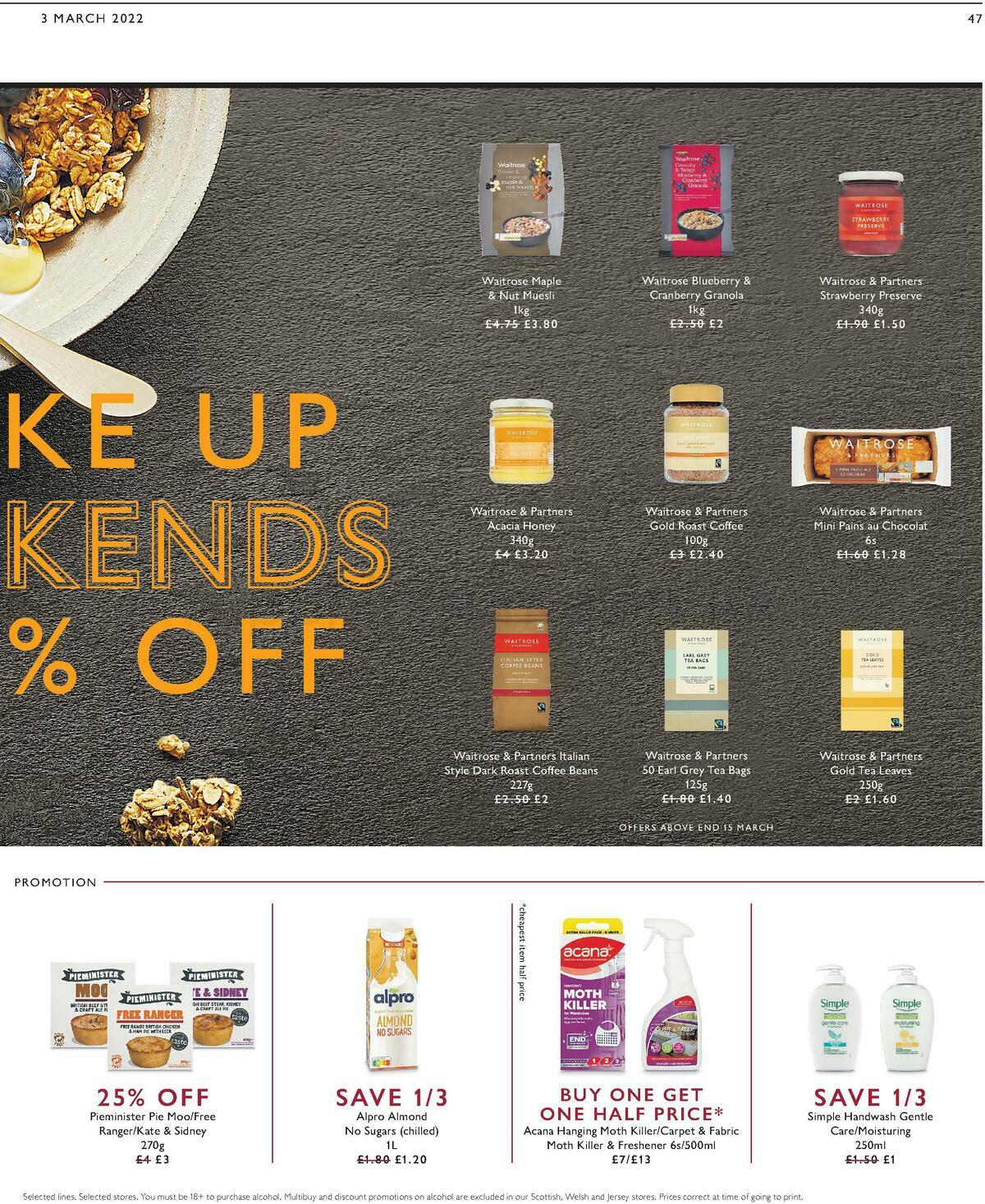 Waitrose Offers from 3 March