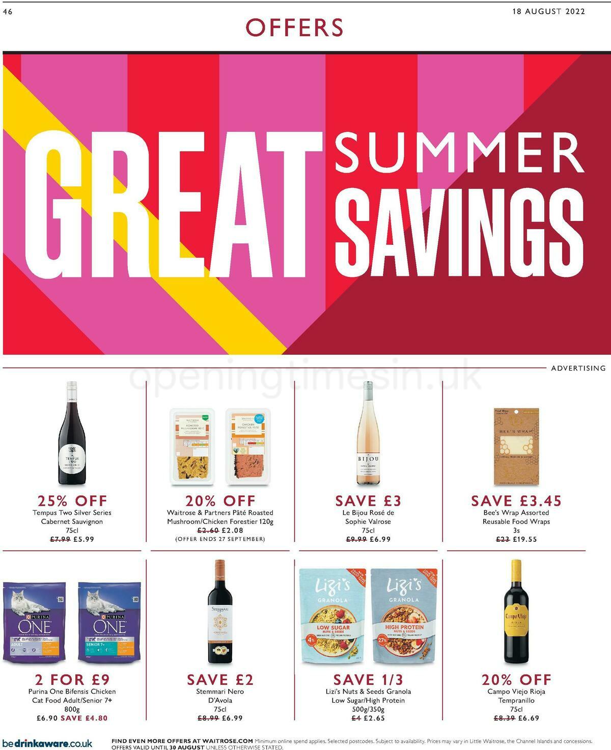 Waitrose Offers from 18 August