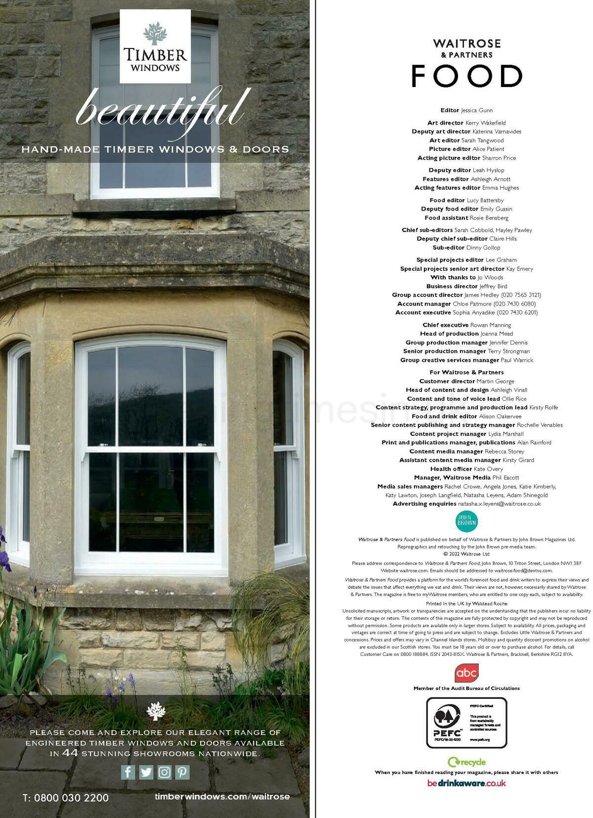 Waitrose Food Magazine September Offers from 1 September