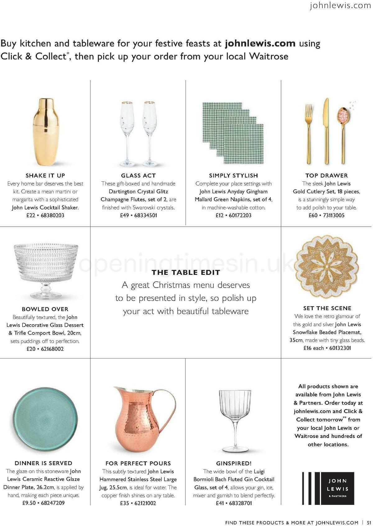 Waitrose Christmas Offers from 1 October