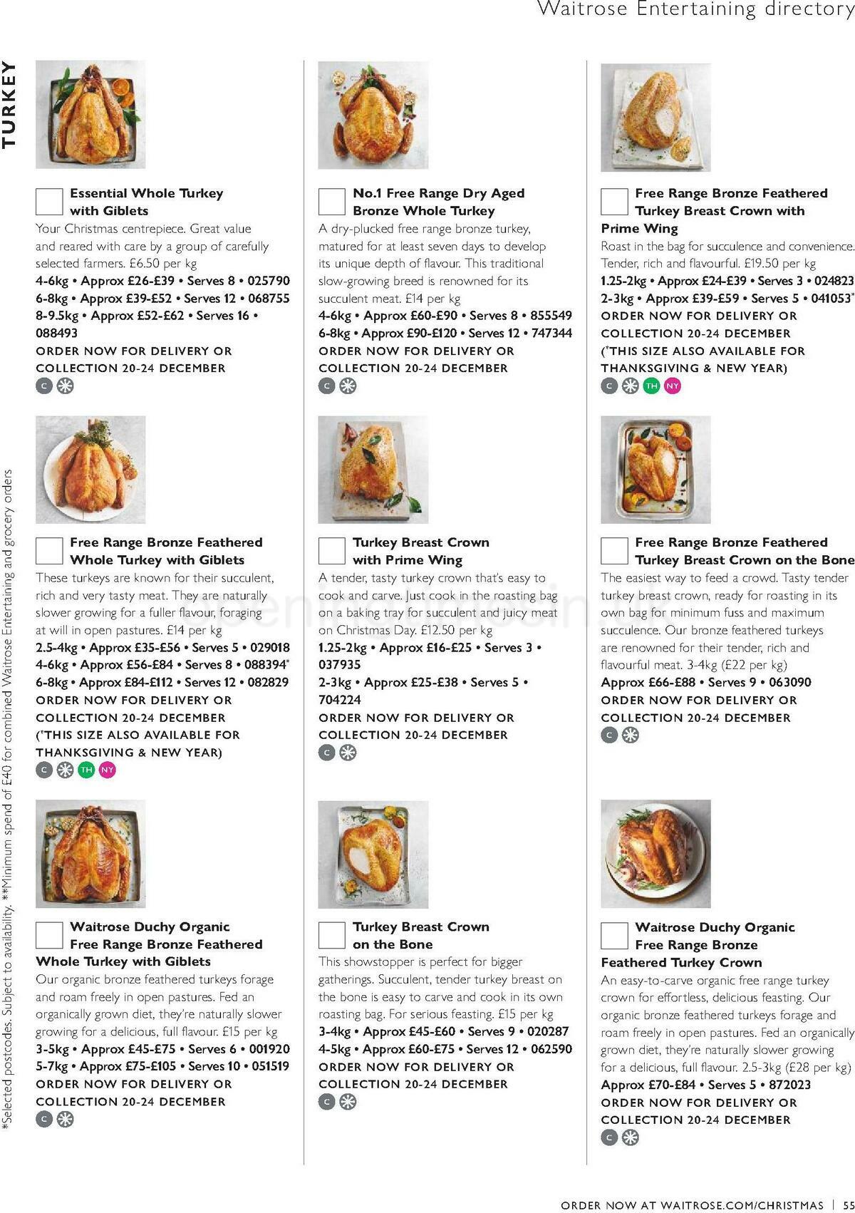 Waitrose Christmas Offers from 1 October