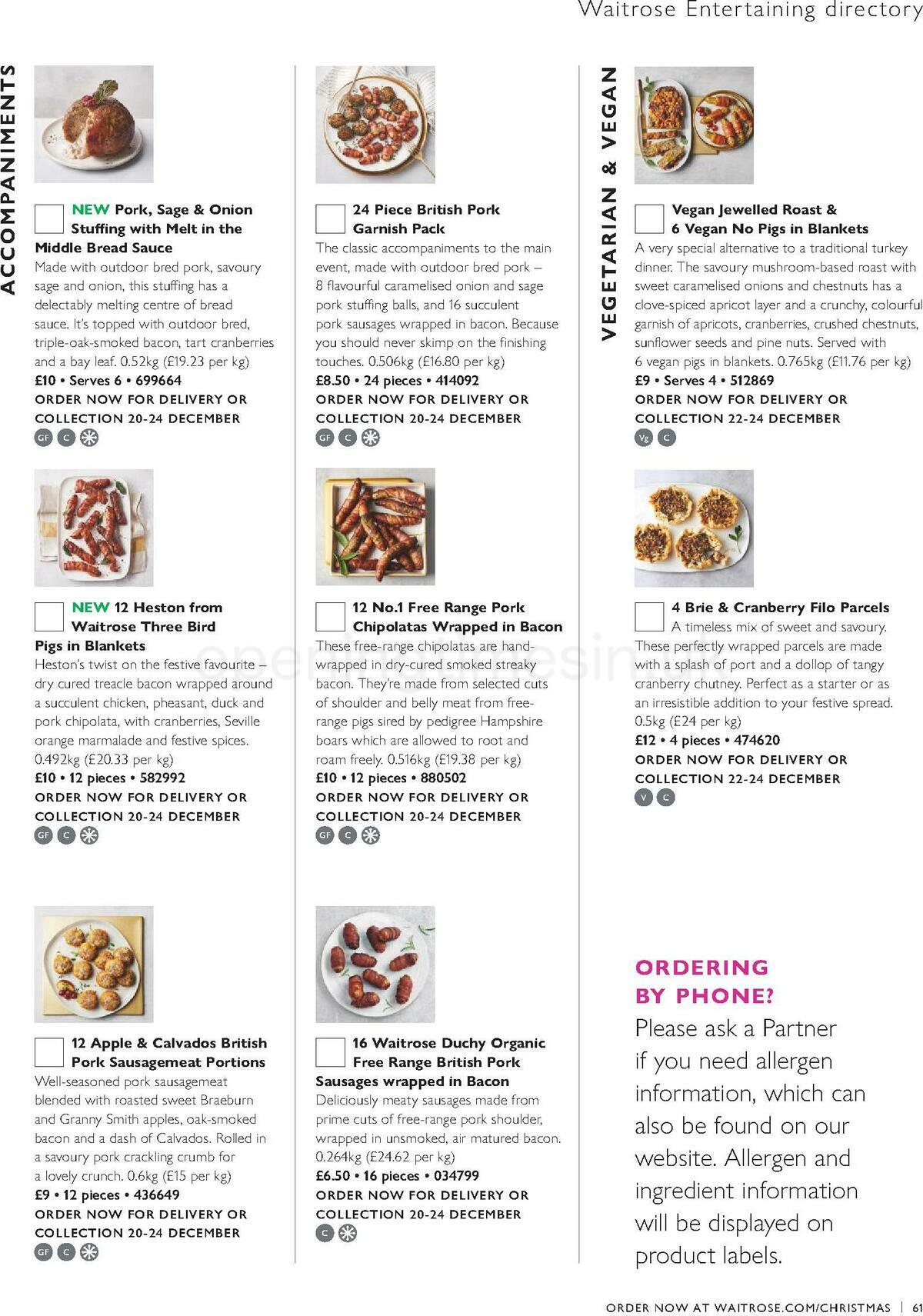 Waitrose Christmas Offers from 1 October