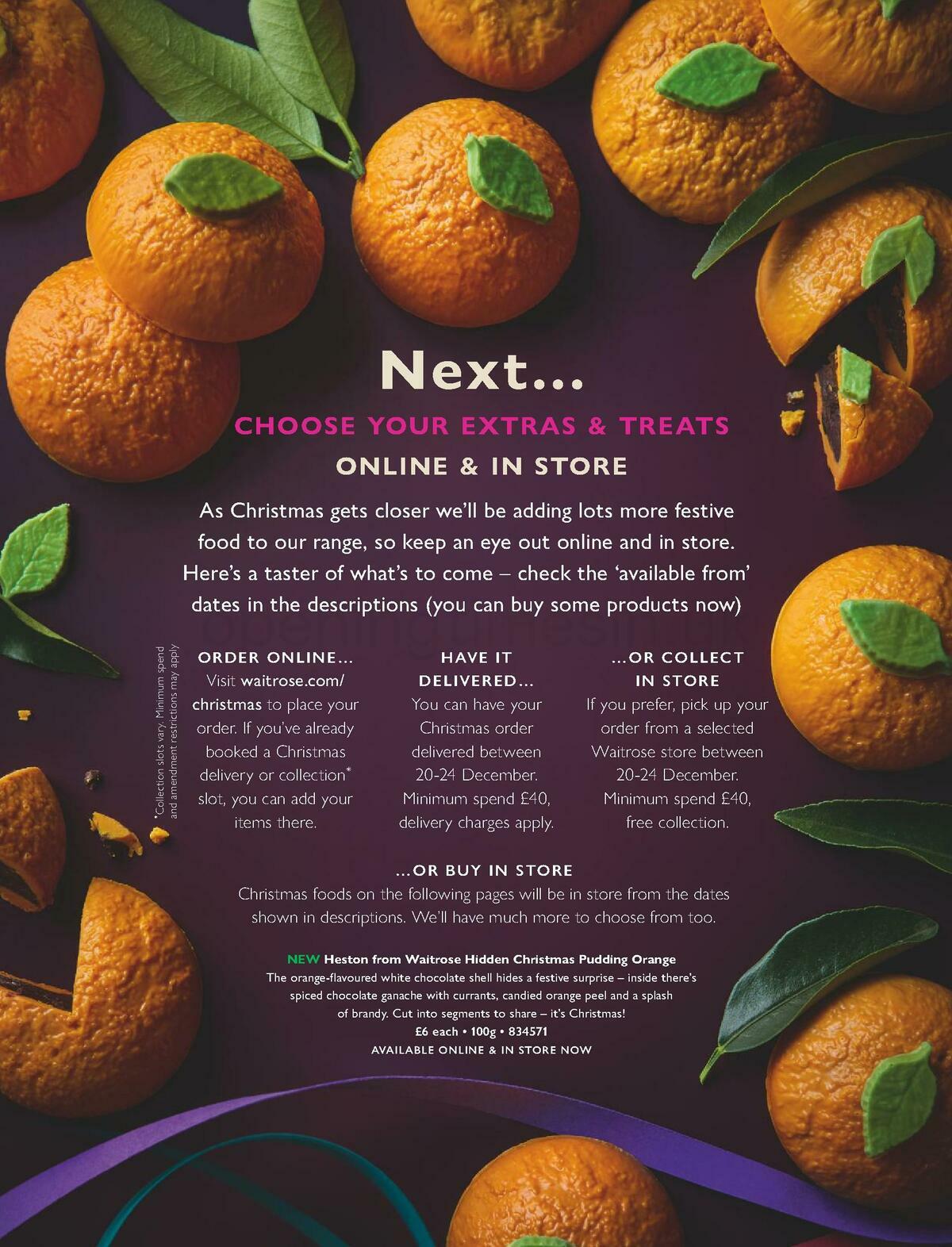 Waitrose Christmas Offers from 1 October